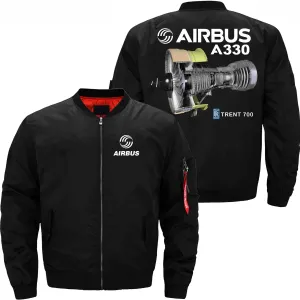 AIRBUS A330 TRENT 700 ROLLS-ROYCE BOMBER FLIGHT AVIATOR JACKET