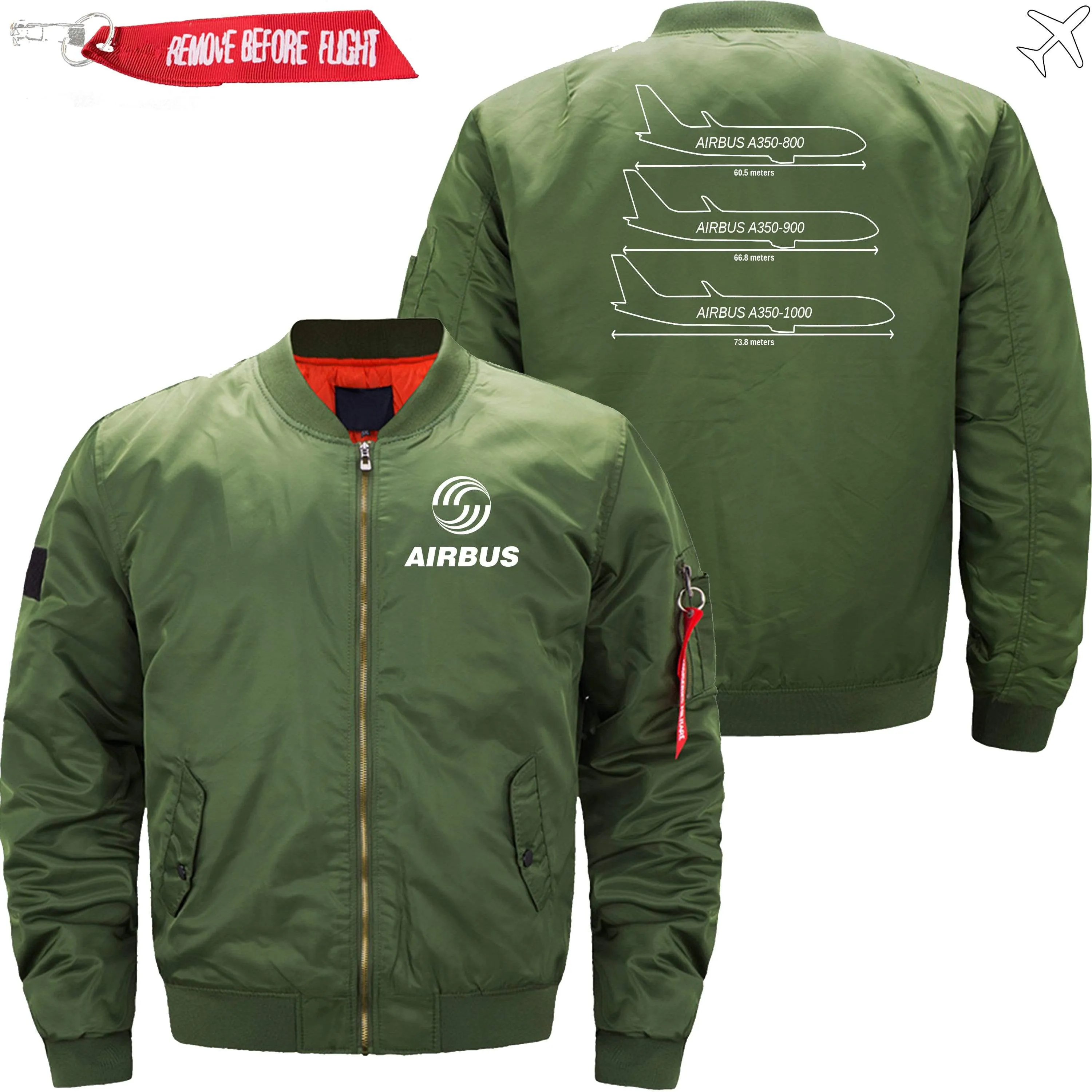 AIRBUS A350 FAMILY AIRBUS A350 BOMBER FLIGHT AVIATOR JACKET