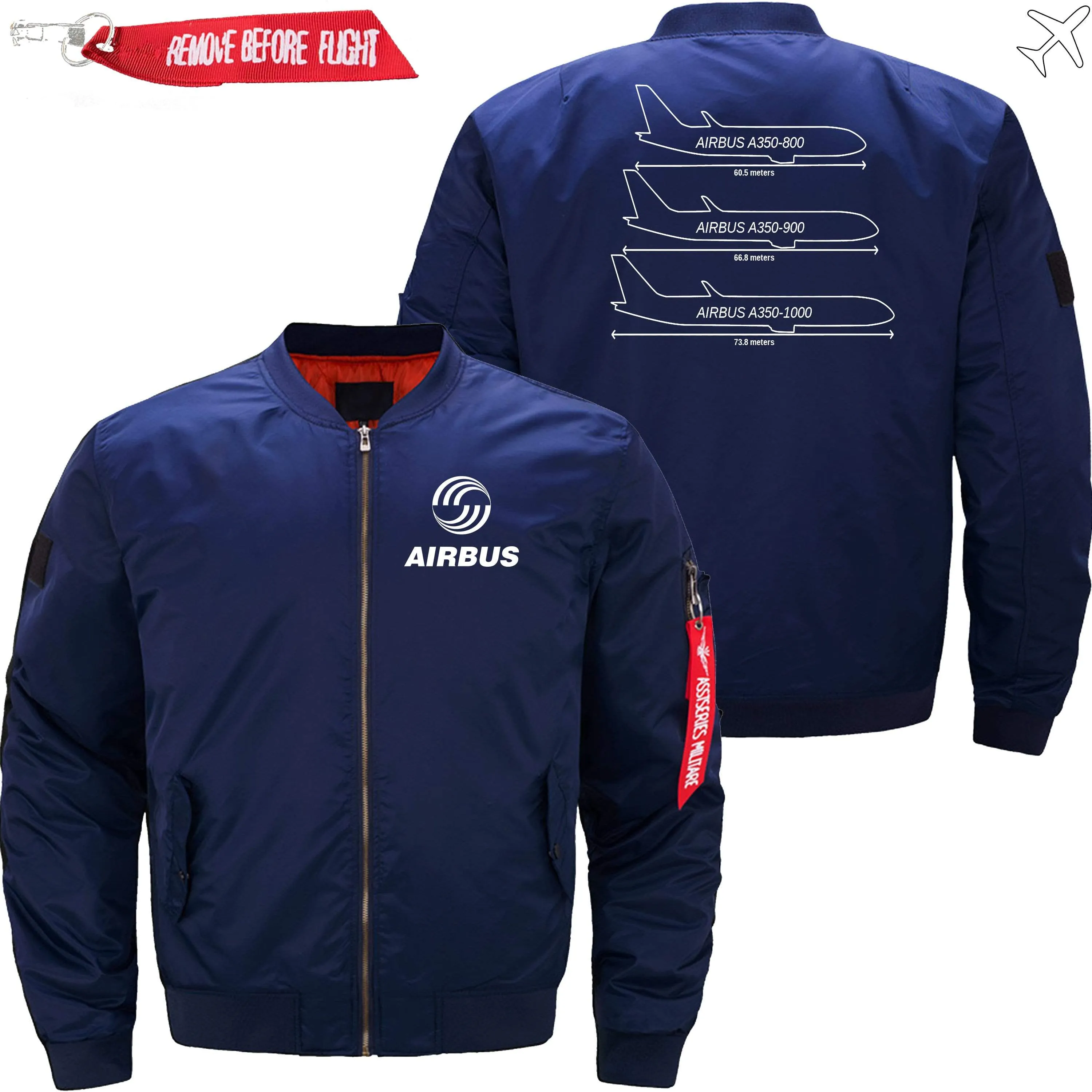 AIRBUS A350 FAMILY AIRBUS A350 BOMBER FLIGHT AVIATOR JACKET