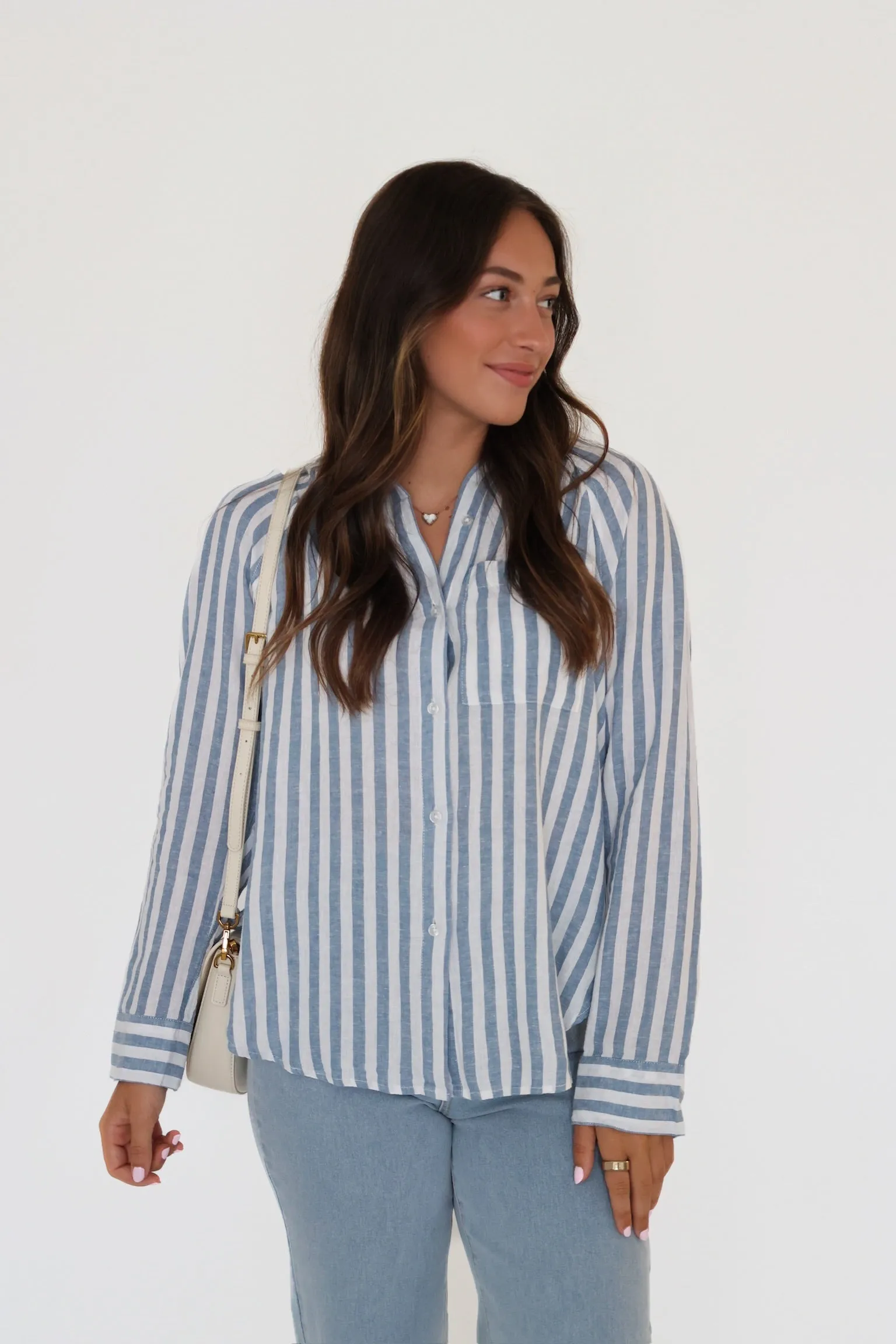 The Perfect Linen Top - Boathouse (FINAL SALE) Relaxed Sweatshirt
