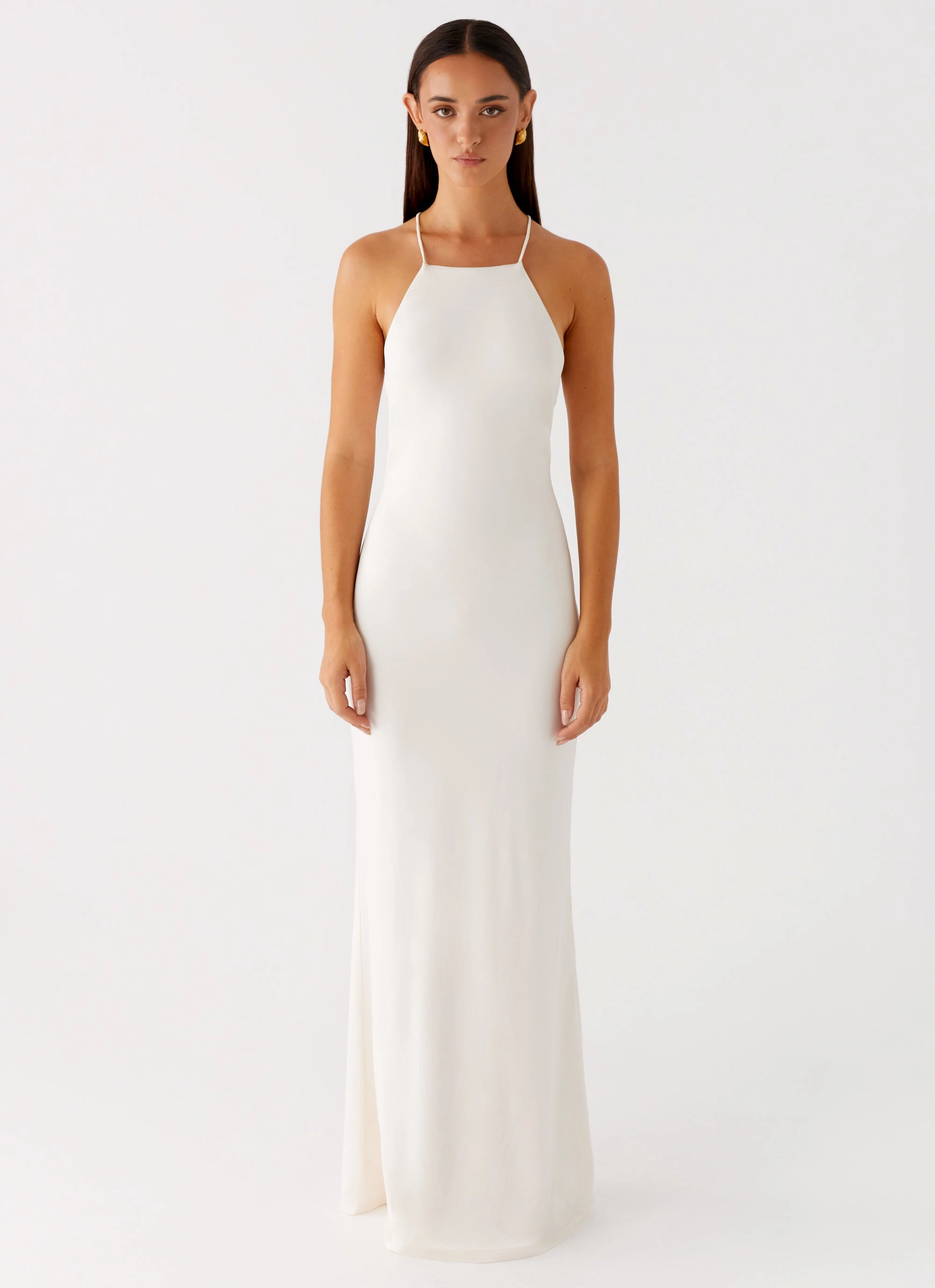 Winter Collection Raffa Pearl Maxi Dress - Ivory
