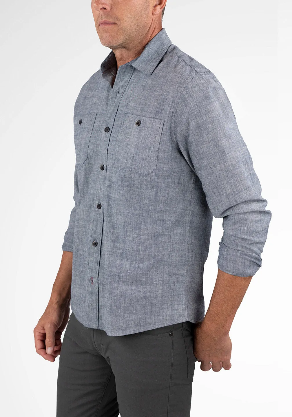 Airotec® Performance Stretch Chambray Work Shirt