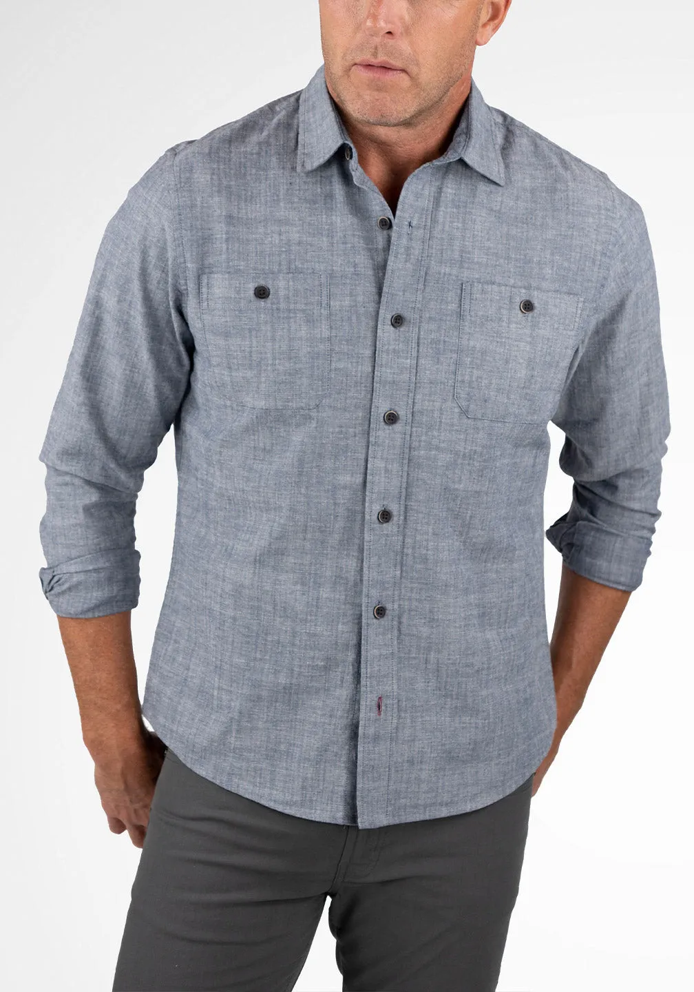 Airotec® Performance Stretch Chambray Work Shirt
