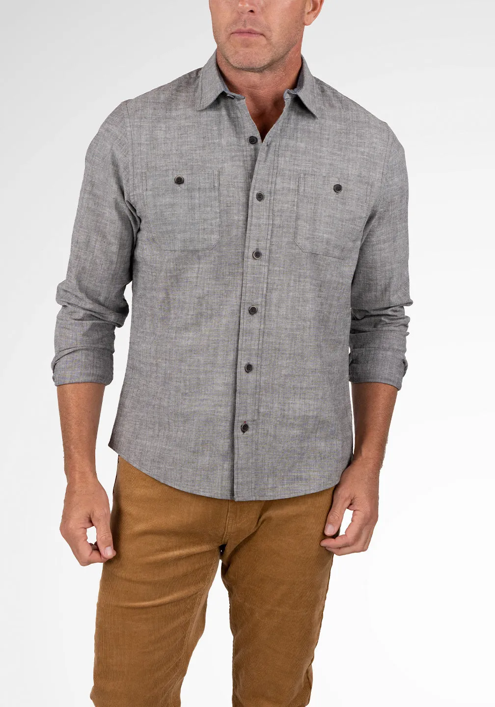 Airotec® Performance Stretch Chambray Work Shirt