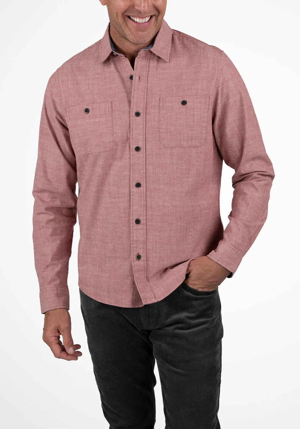 Airotec® Performance Stretch Chambray Work Shirt