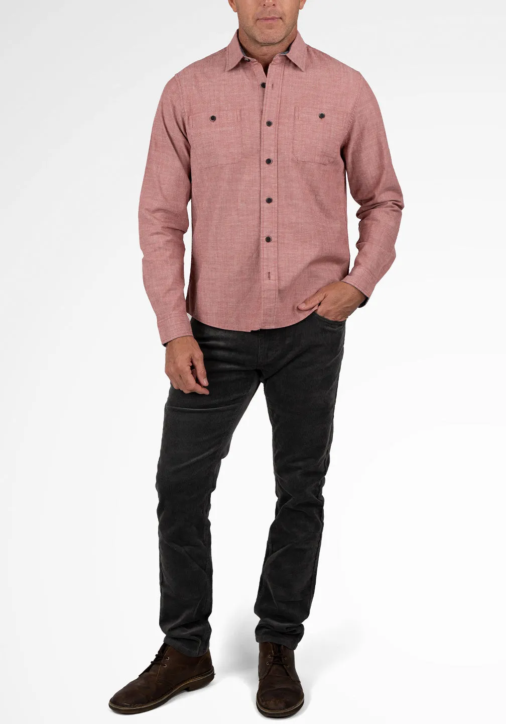 Airotec® Performance Stretch Chambray Work Shirt