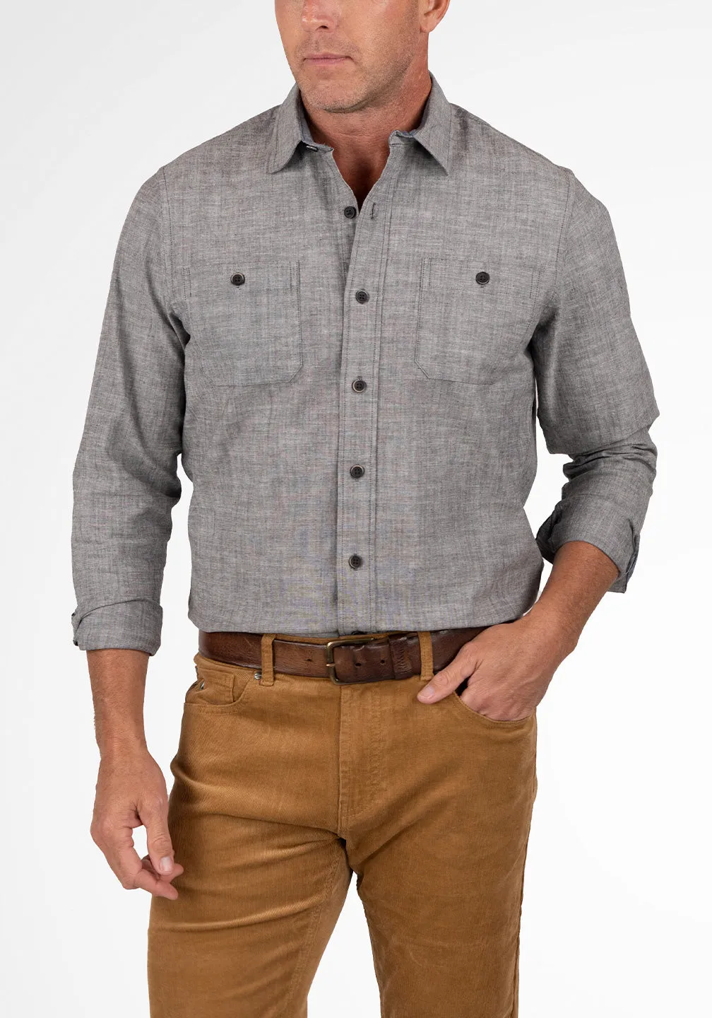 Airotec® Performance Stretch Chambray Work Shirt
