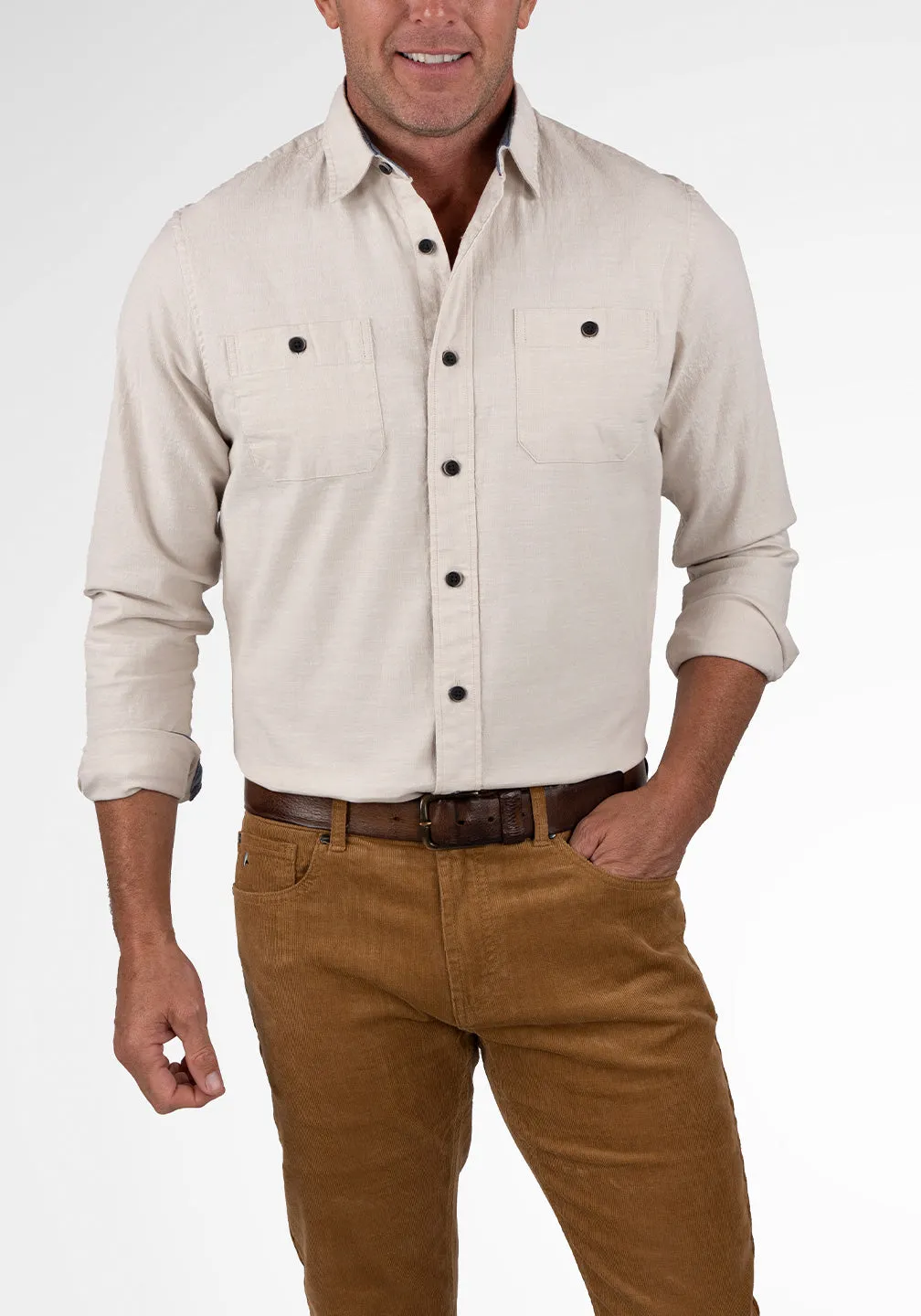 Airotec® Performance Stretch Chambray Work Shirt