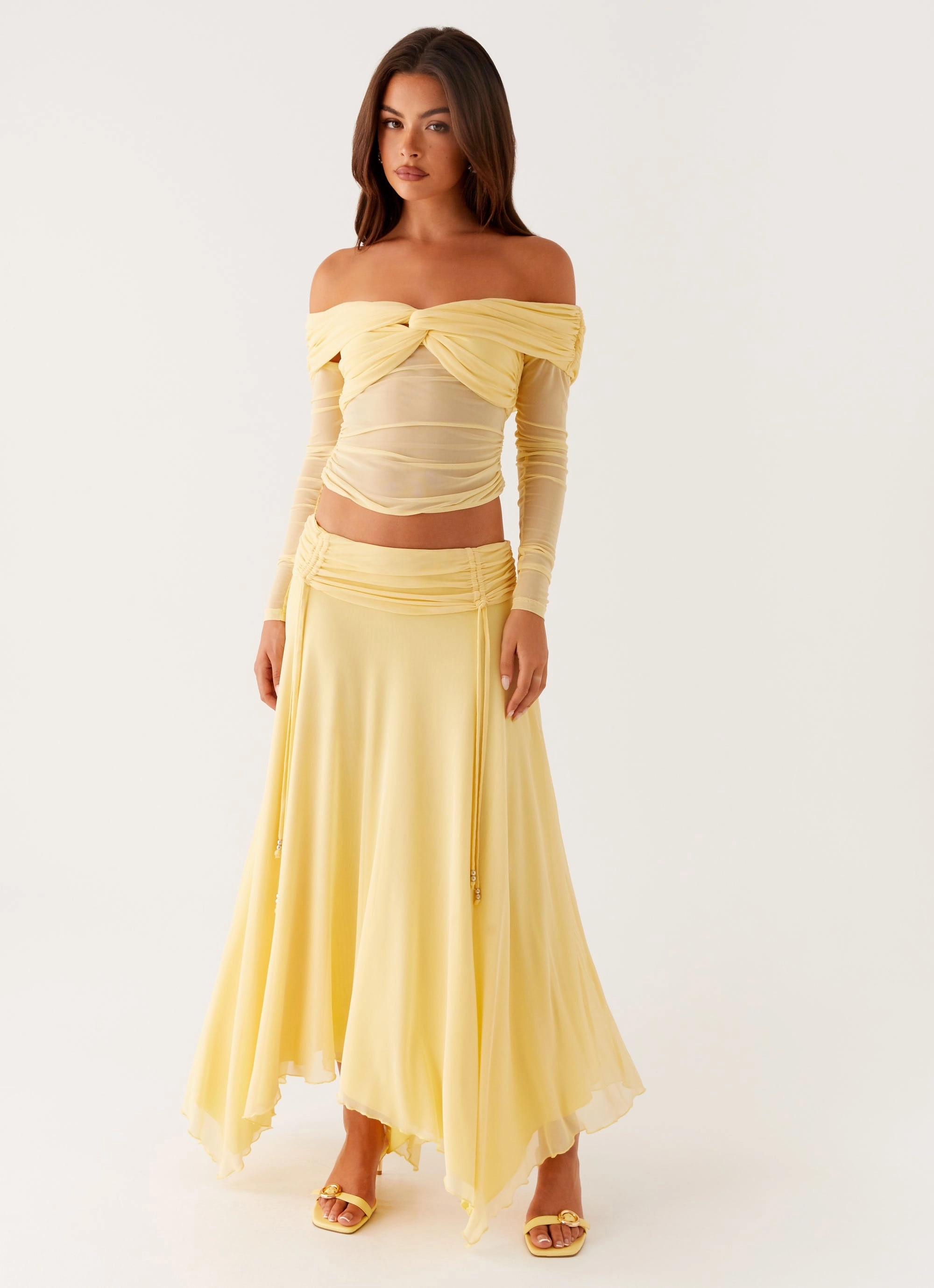 Kirrabilli Midi Skirt - Yellow Soft Mood