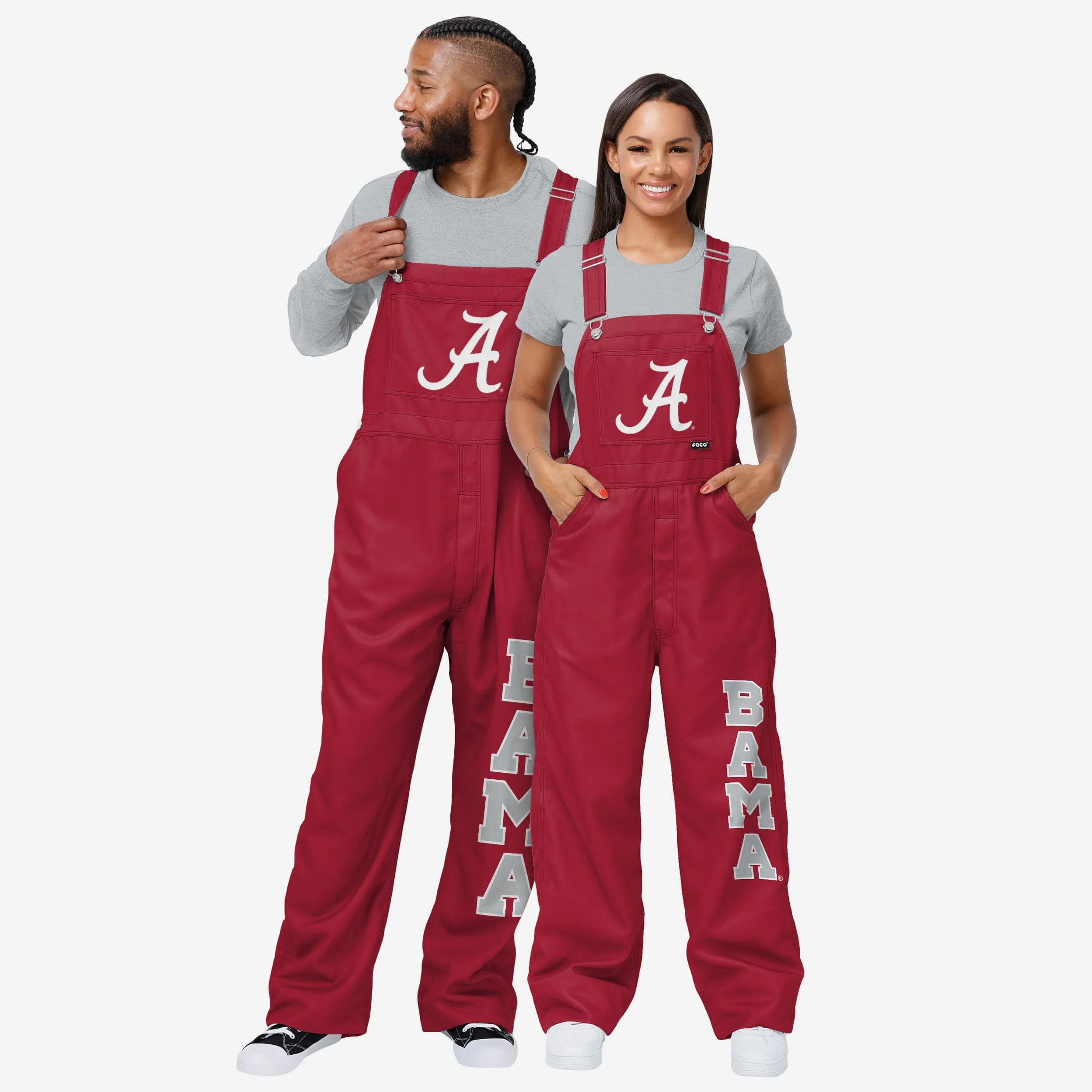 Alabama Crimson Tide Womens Big Logo Bib Overalls