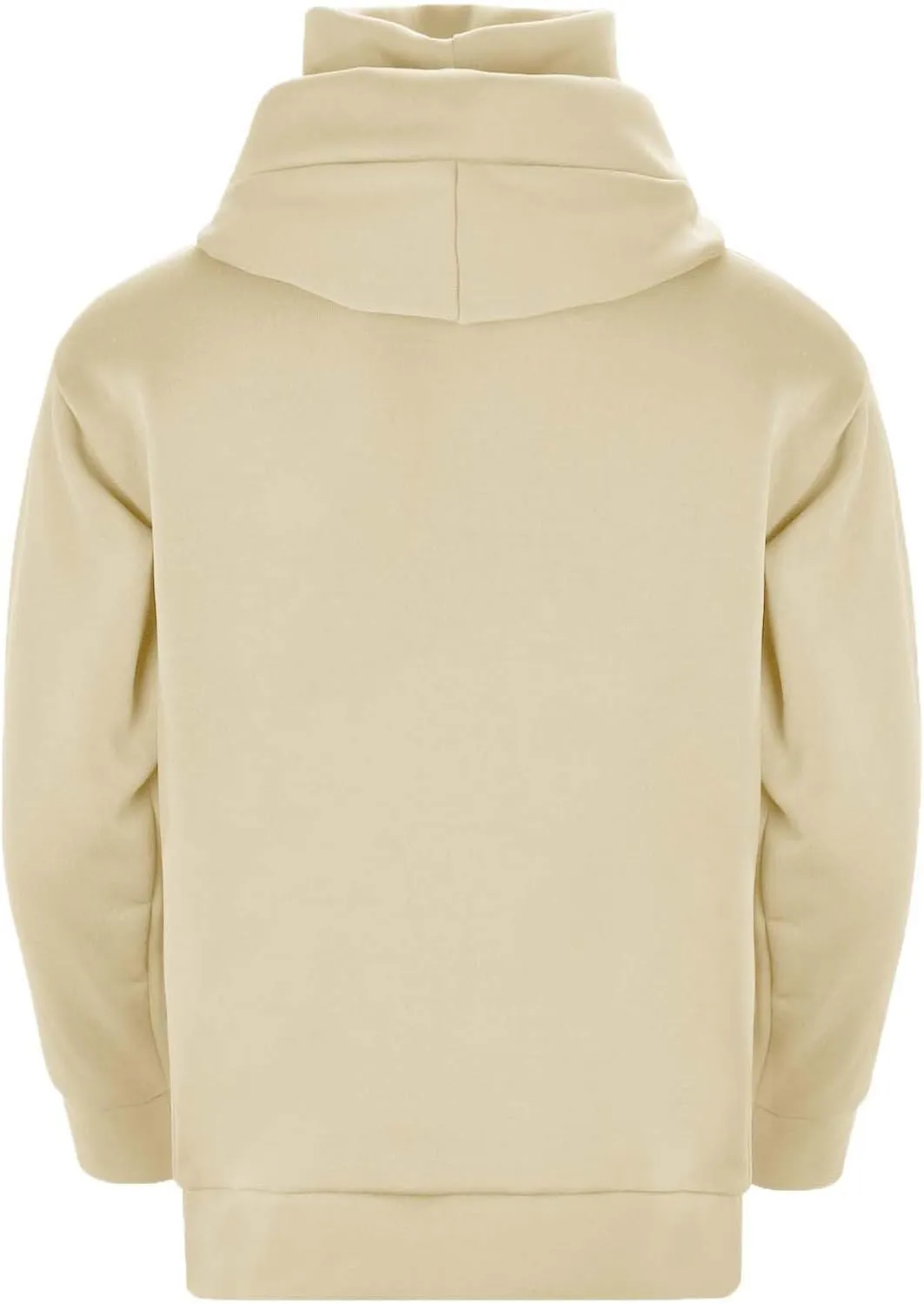Alalaso Fleece Hoodies for Men Cowl Neck Sweatshirts Casual Pullover Fall Winter Loose Fit Tops with Embroidery