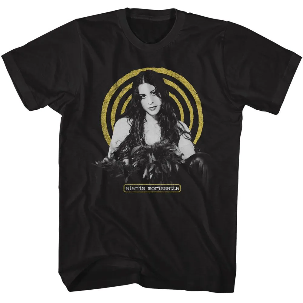 Alanis Morissette - Yellow Spiral Boyfriend Tee