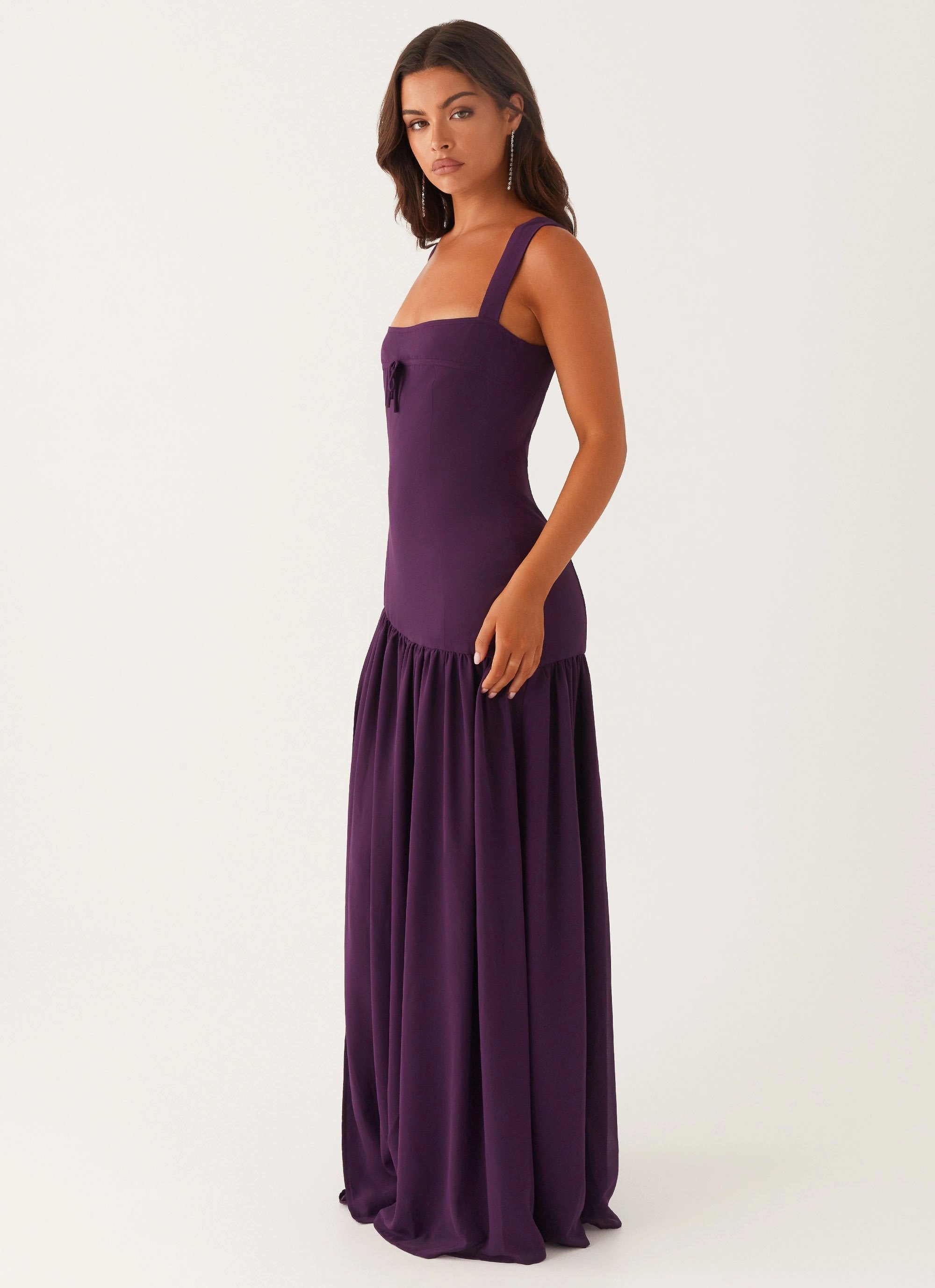 Lawn Soft Alberta Maxi Dress - Mulberry
