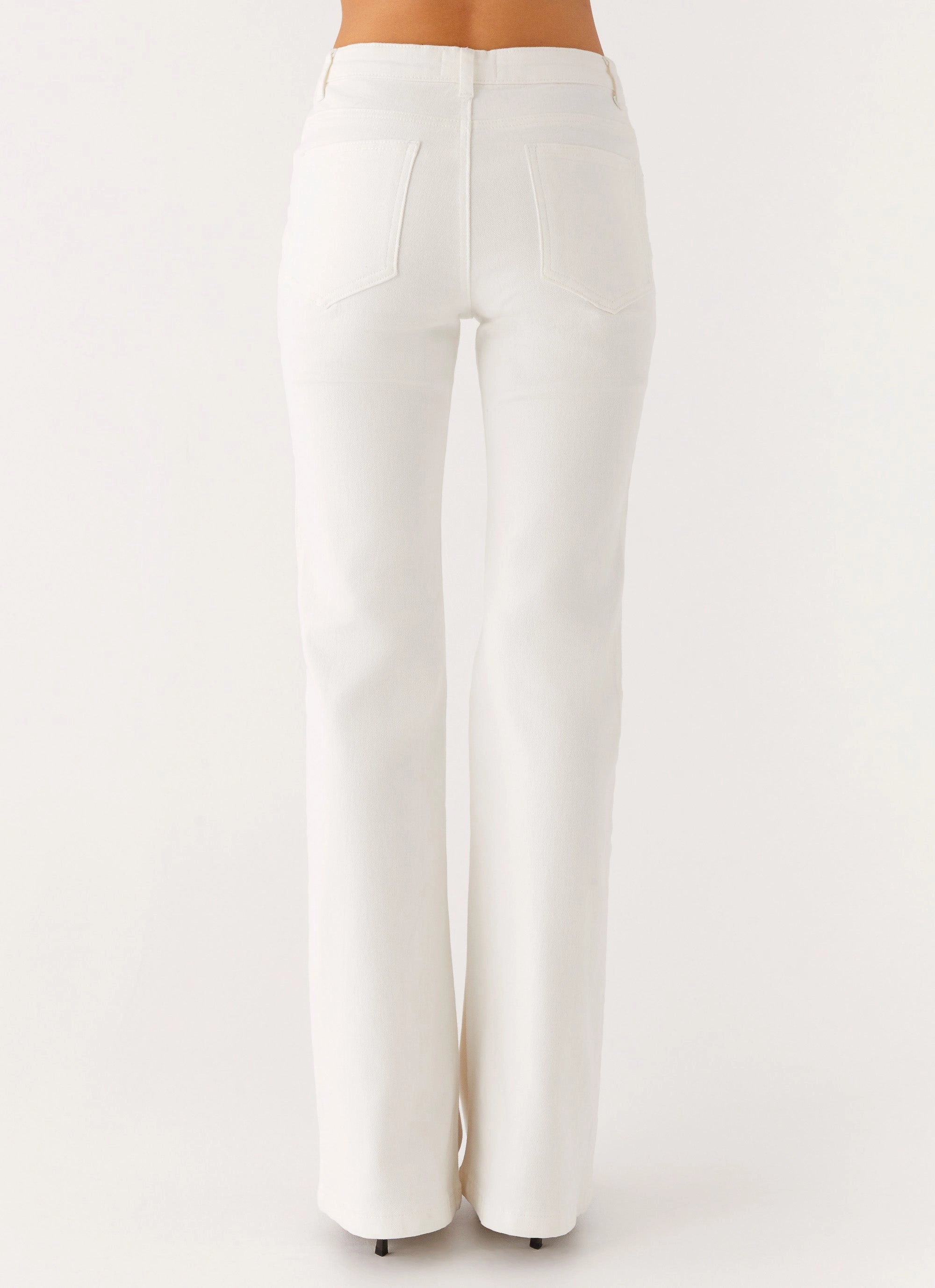 Aldo Bootleg Jeans - White Freedom Move Trail Ready