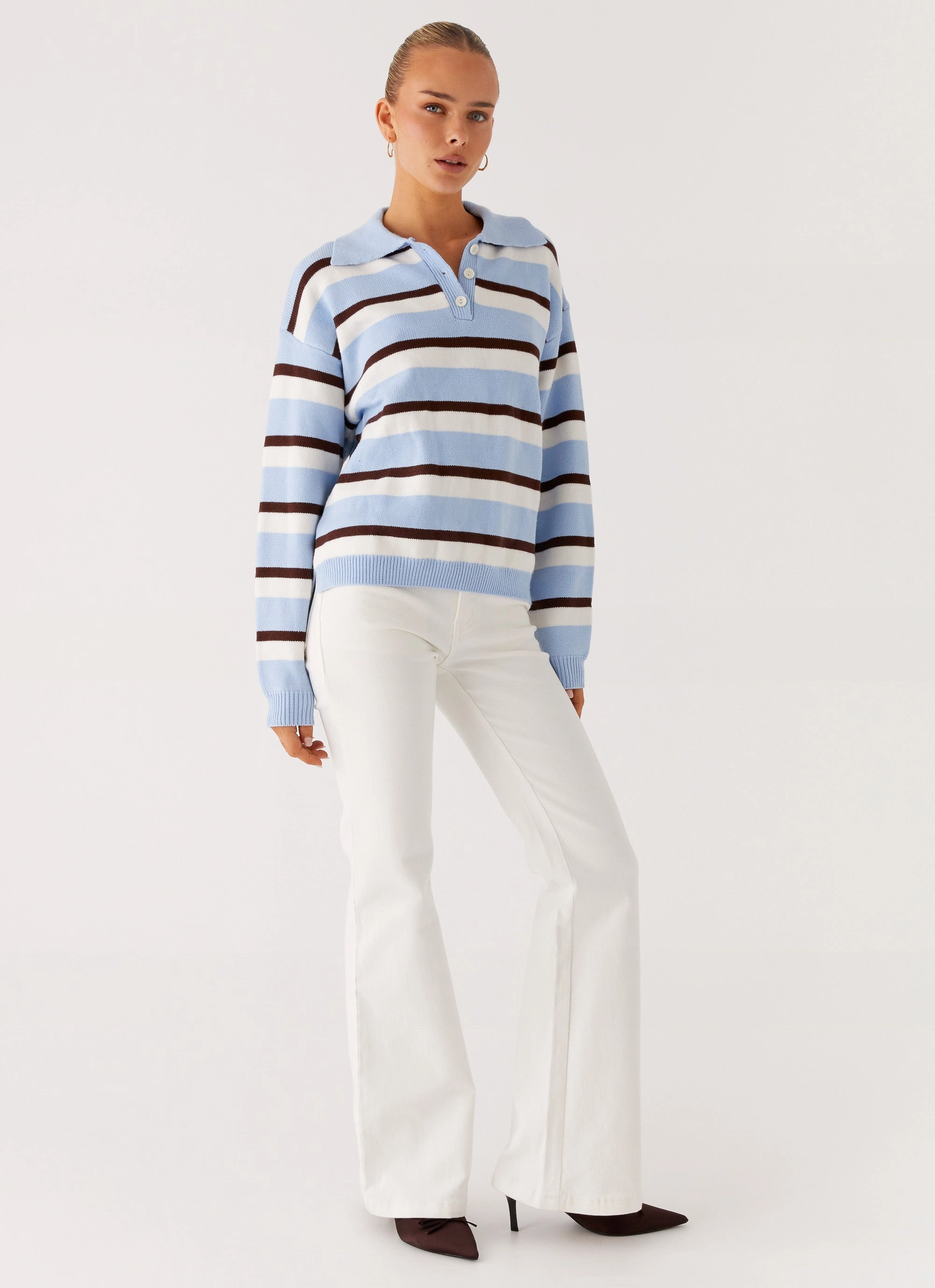 Aldo Bootleg Jeans - White ComfortWaistband Quick Fit Design