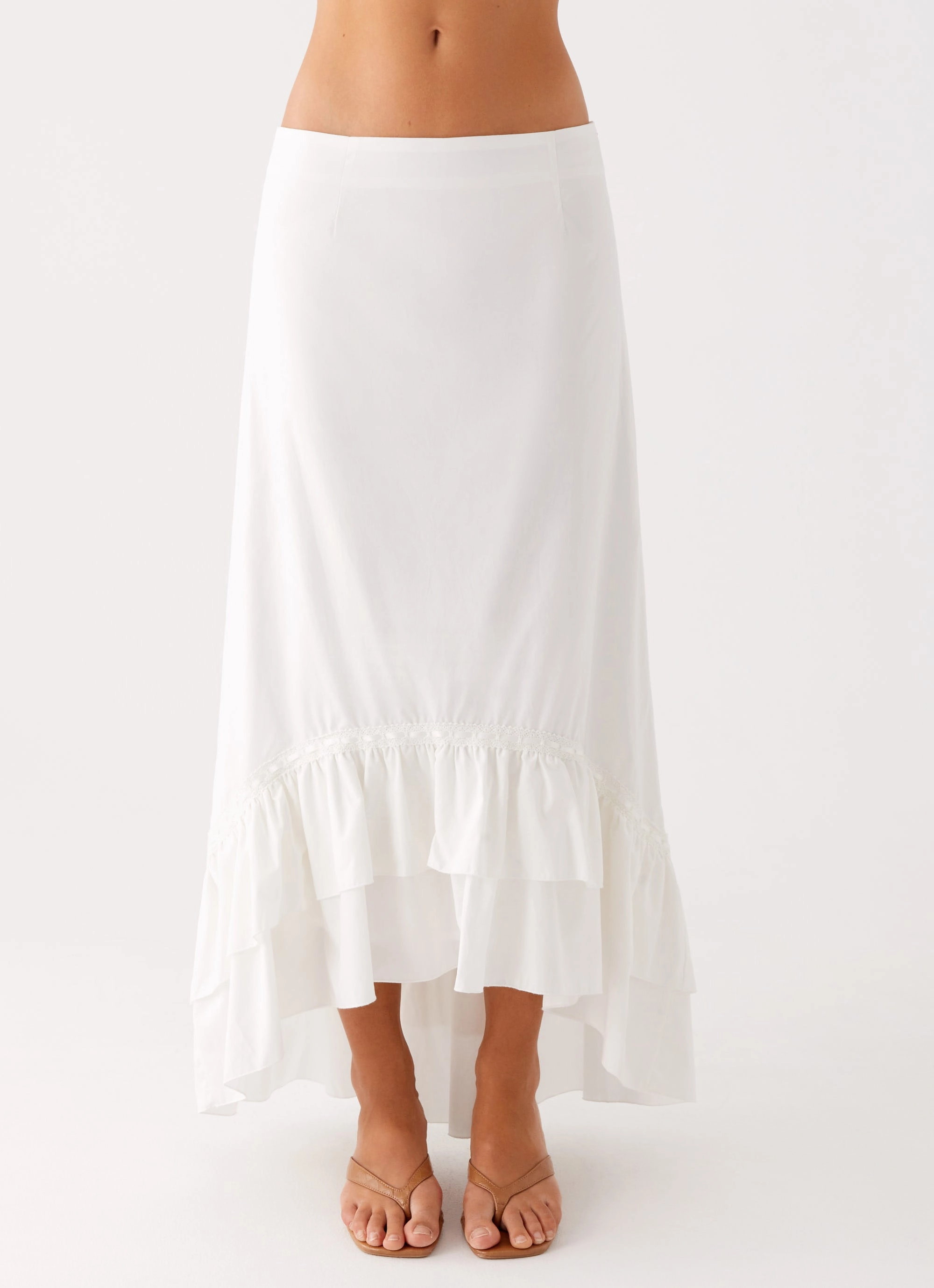Modern Design Alessandra Maxi Skirt - White