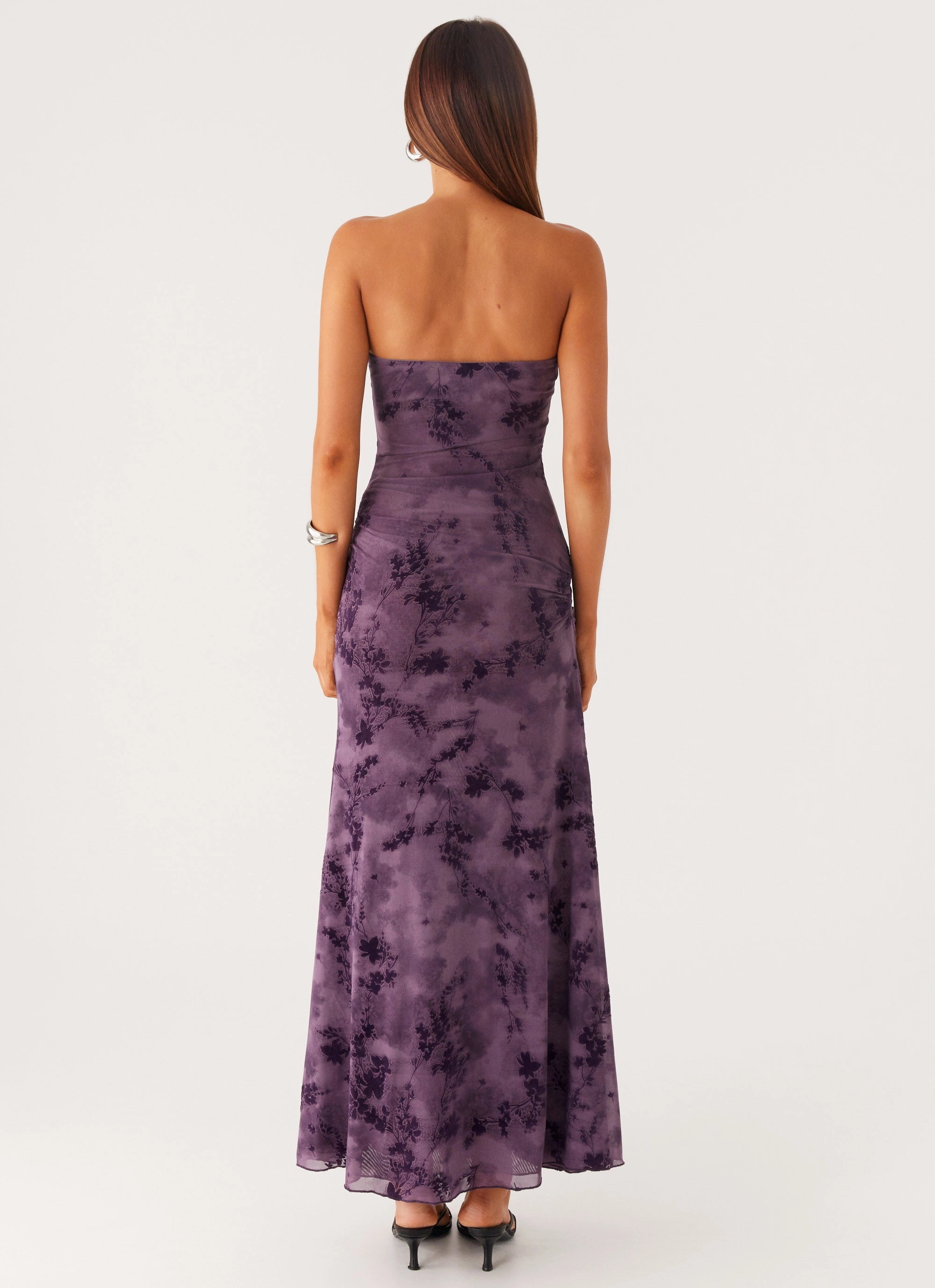 Alexandrite Midi Dress - Purple Flowy-Shape Festival-Ready