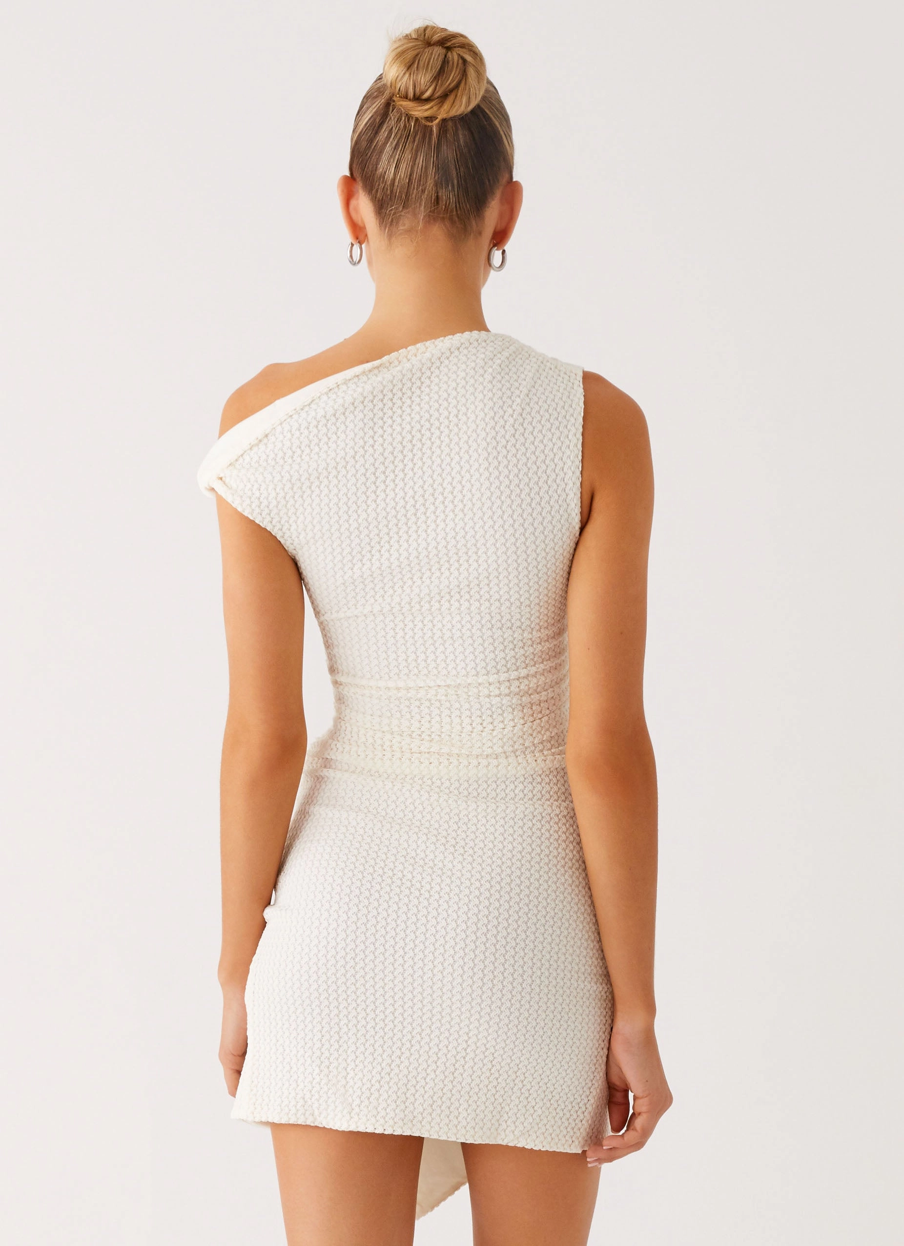 Alina Mini Dress - Ivory Pure Tone