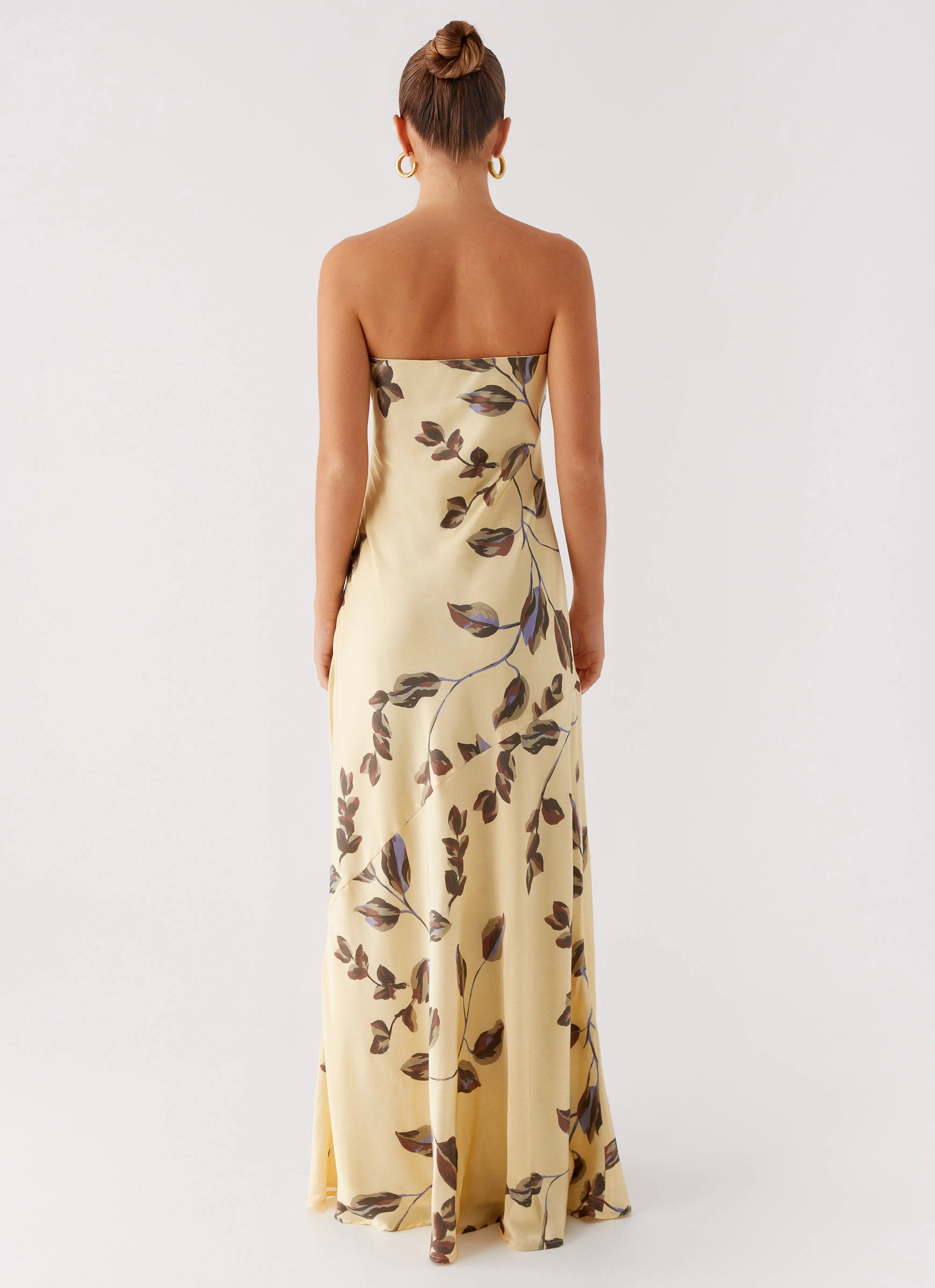 Stylish Fit Alisa Strapless Maxi Dress - Buttercream Bliss
