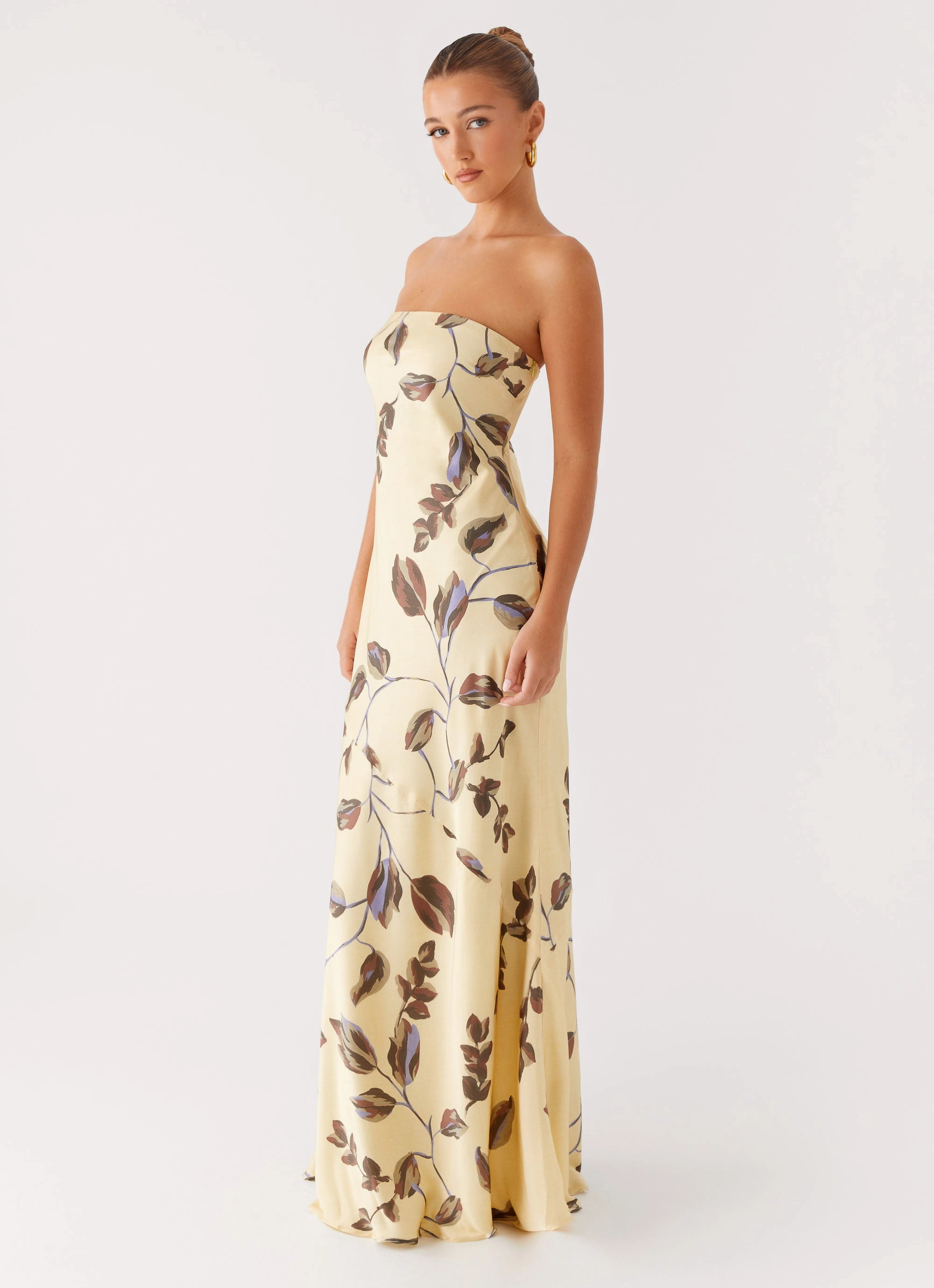 Polished Form DurableStitching Alisa Strapless Maxi Dress - Buttercream Bliss