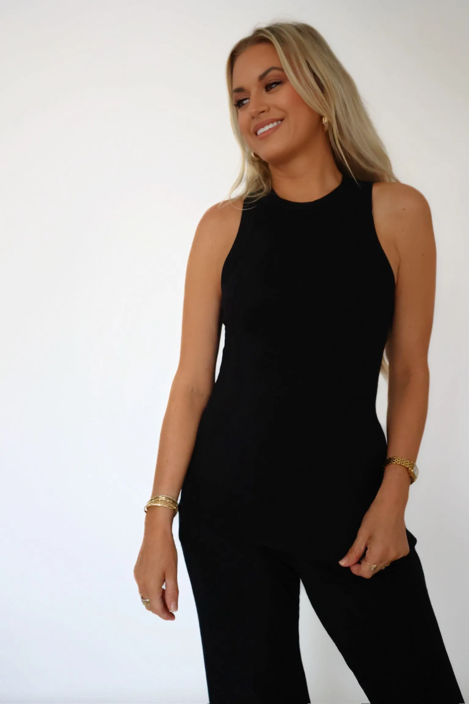 All Muscle Tank Top Breathable back panel Wool Sweater