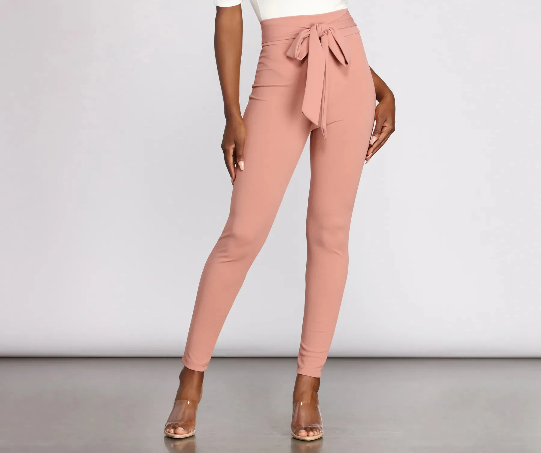 All Tied Together Crepe Twill Pants