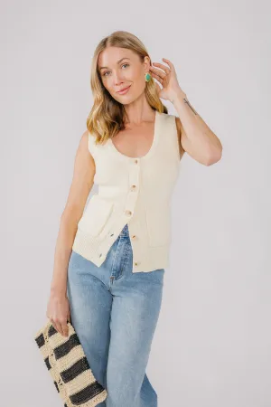 Spring Fever Sweater Vest Classic Crew Neck Eco Friendly Dye Process