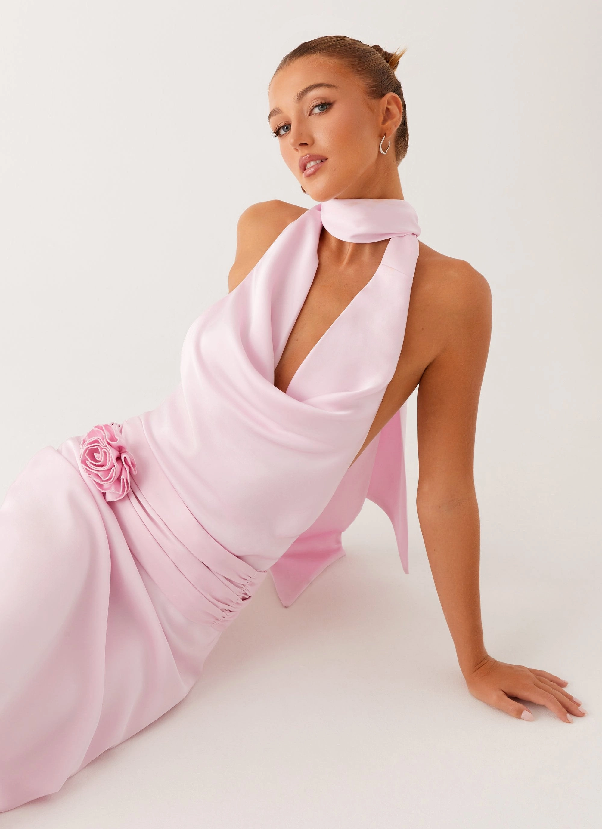 Imani Maxi Dress - Pink Evening Chic