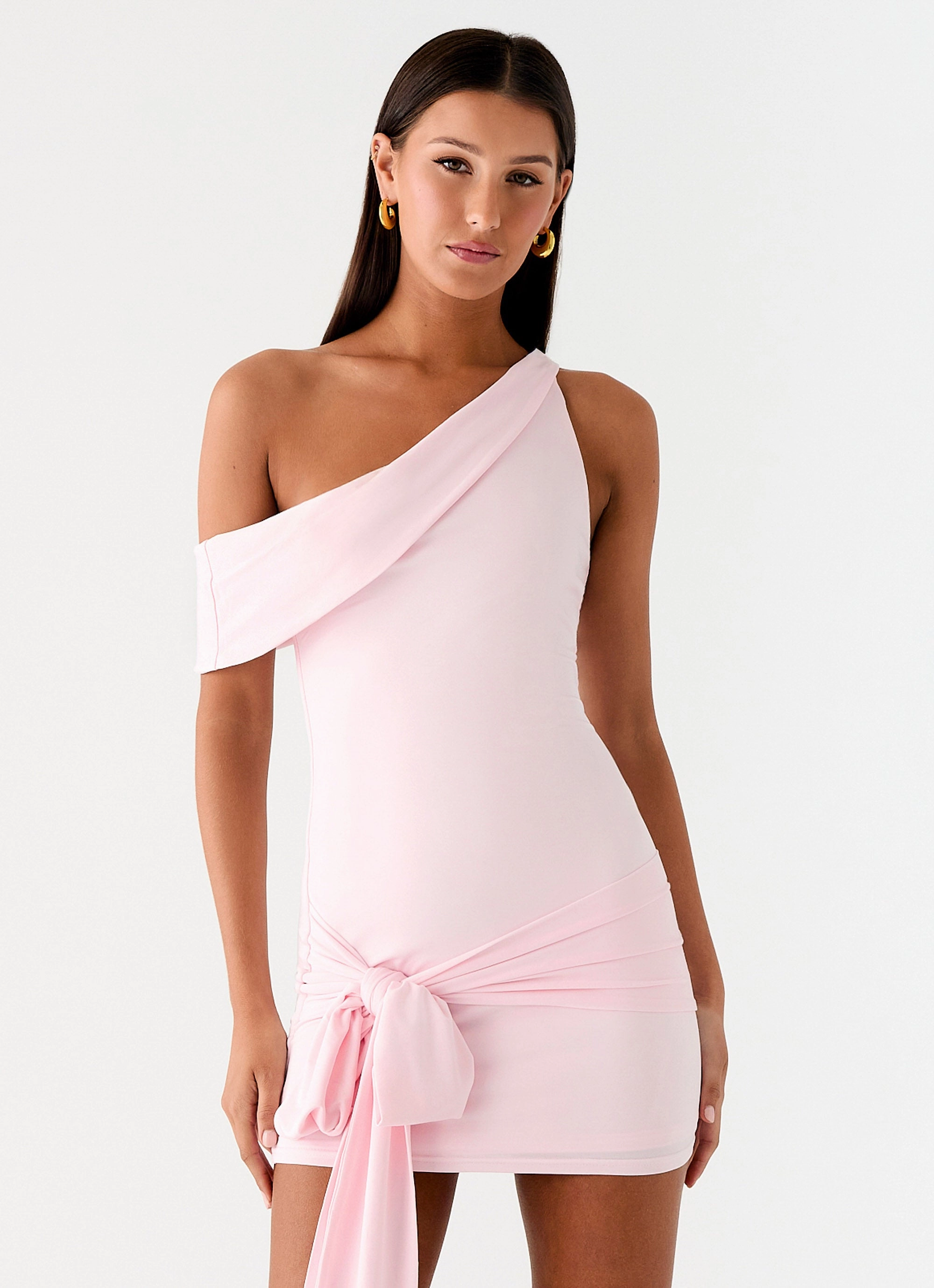All Day Mini Dress - Baby Pink Chic Layering Soul Warm