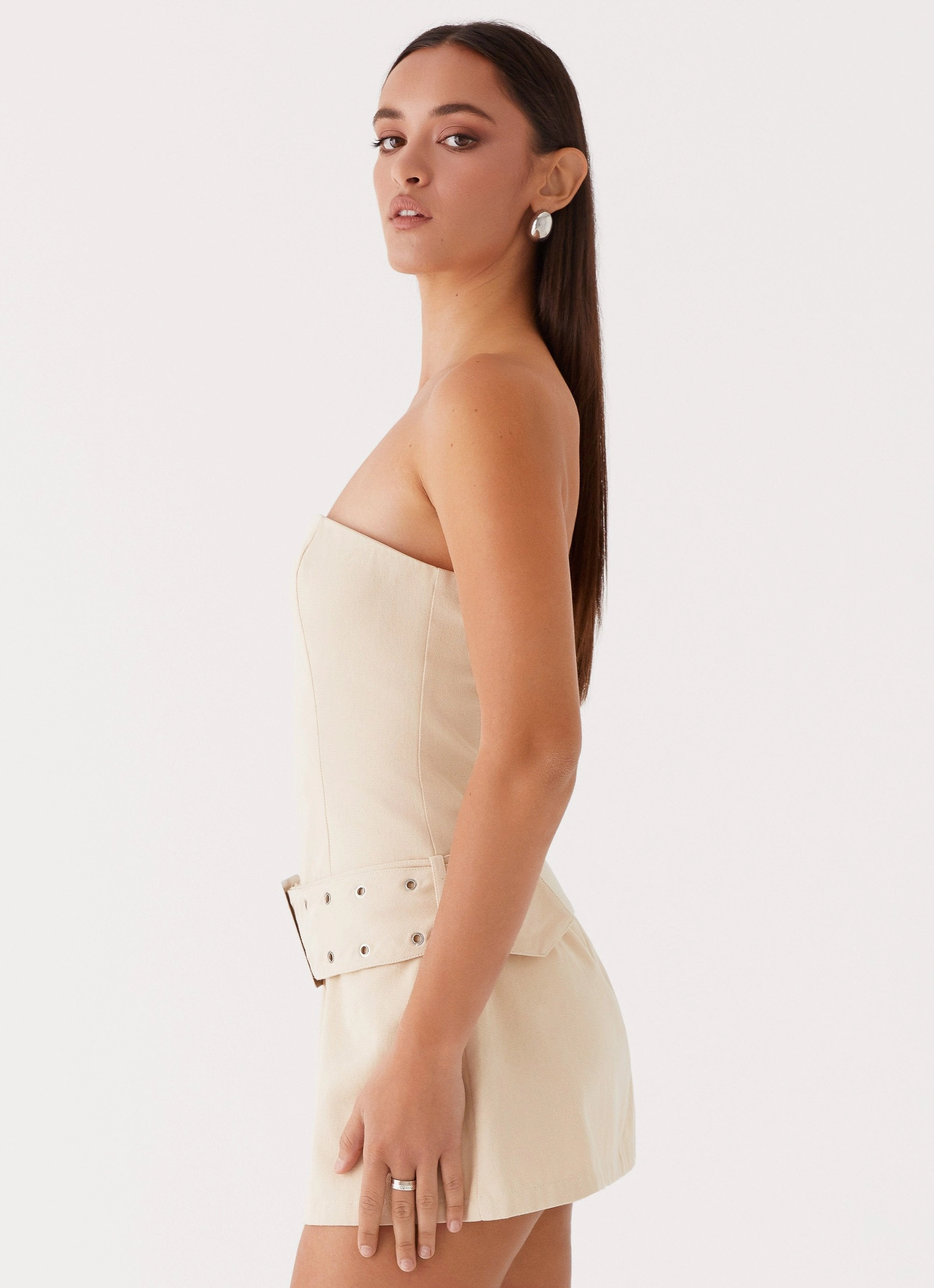 Flattering Shape Wear All For You Strapless Mini Dress - Ivory