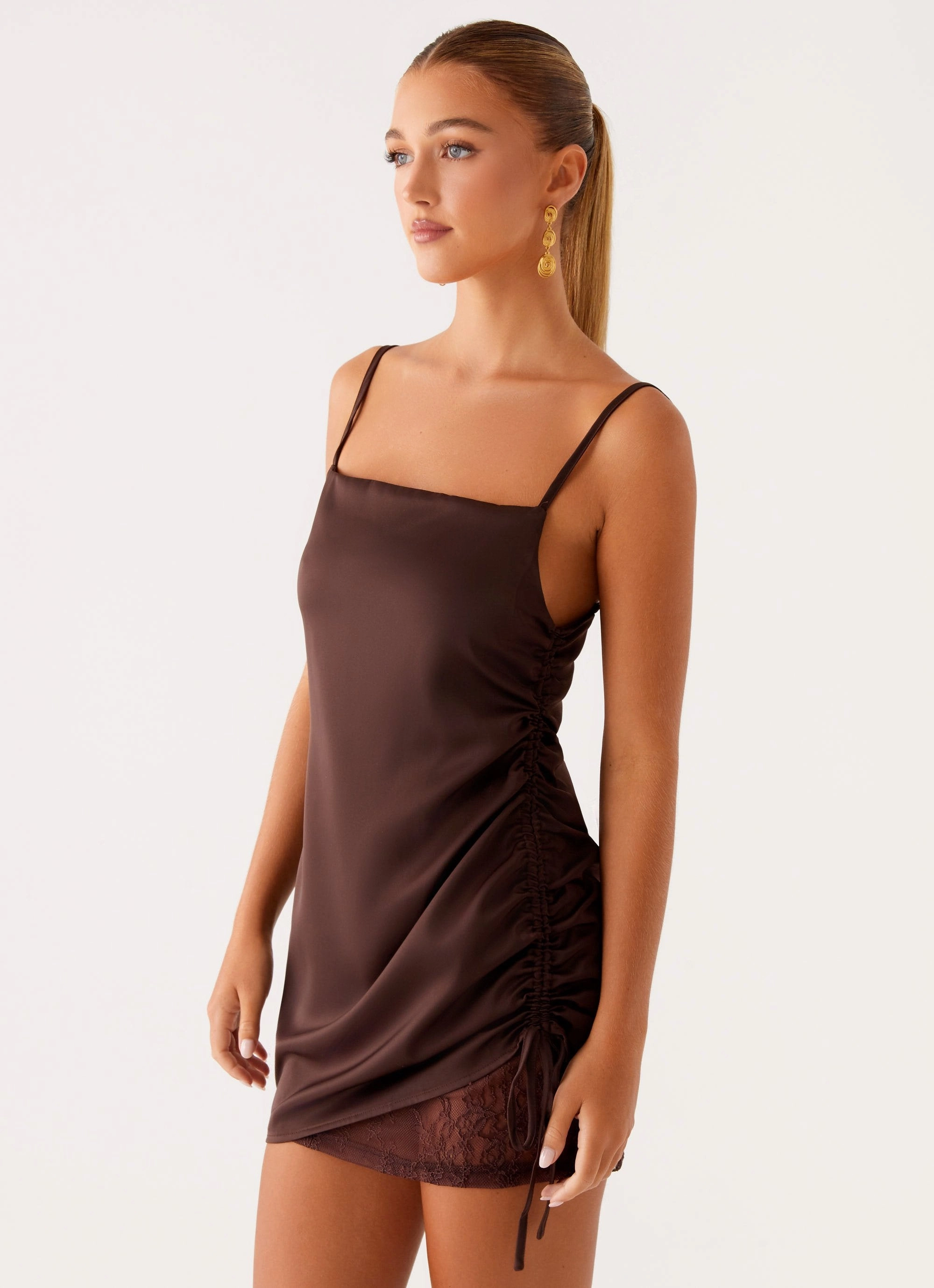 Piper Mini Dress - Chocolate Everyday Comfort Wear