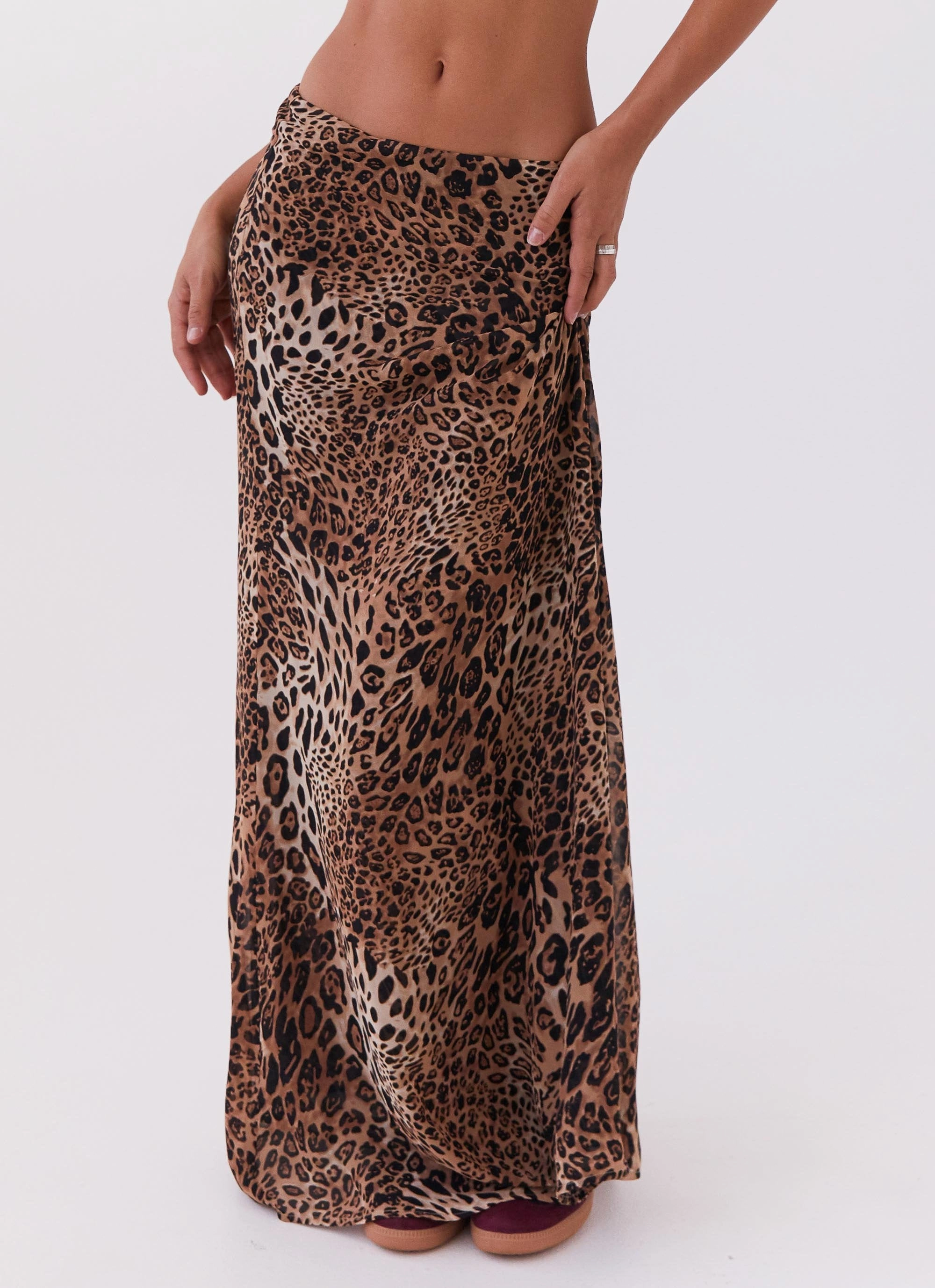 Violetta Maxi Skirt - Leopard Aesthetic Fit Heritage Inspired