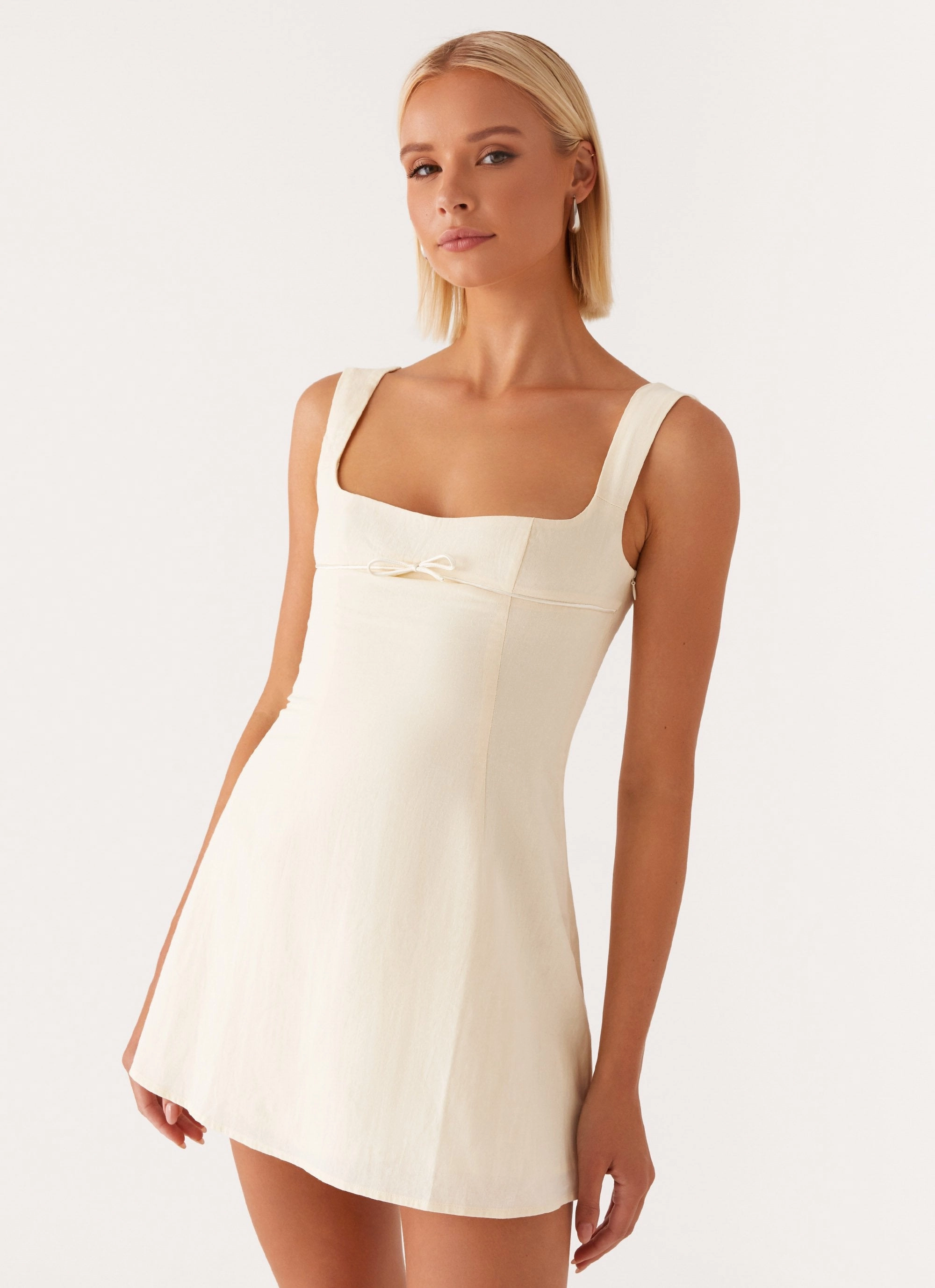 Cadence Mini Dress - Yellow Soft Contour Day Romance