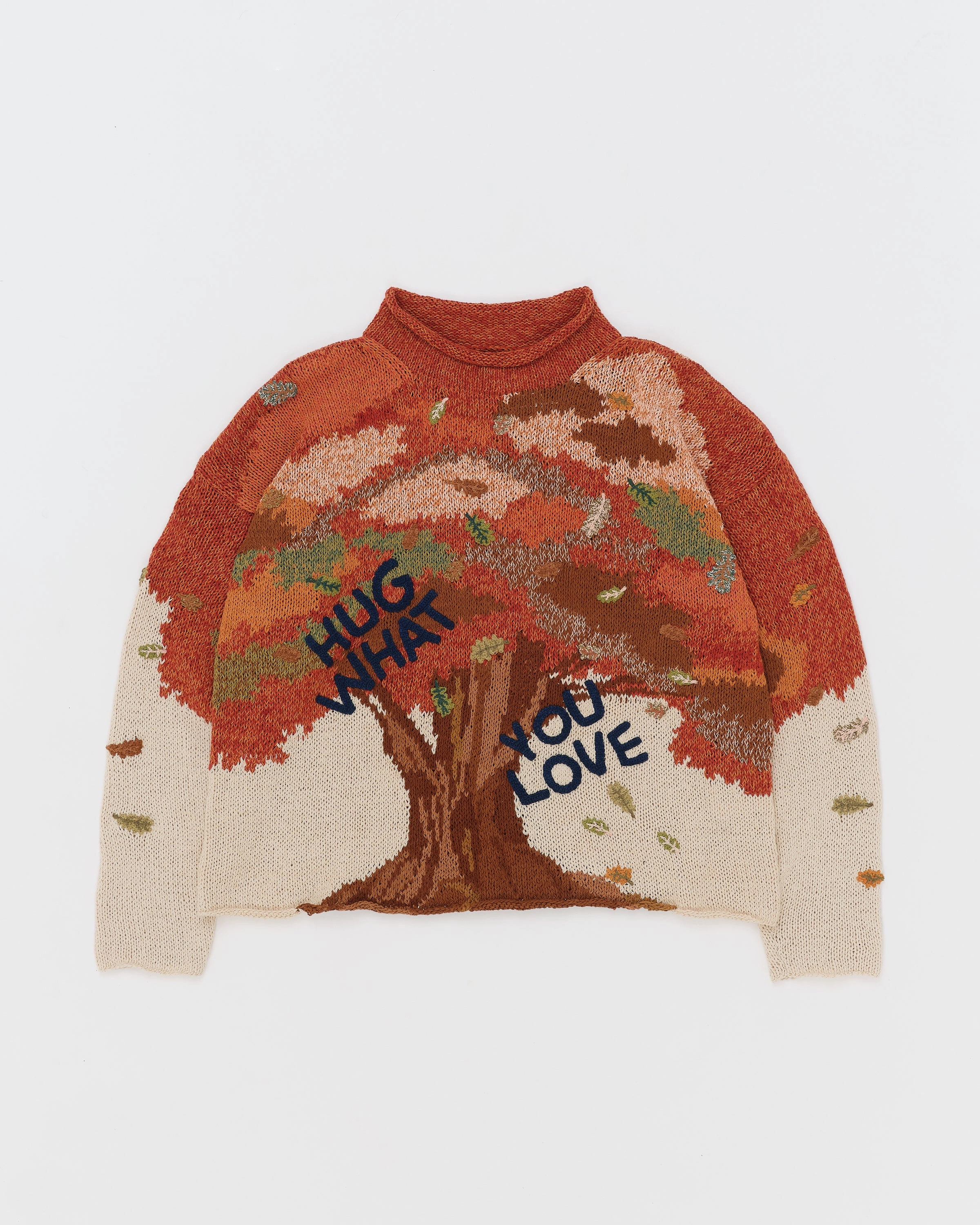 Twinsun Knit Rollneck - Orange Hug What You Love Business casual Classic-style