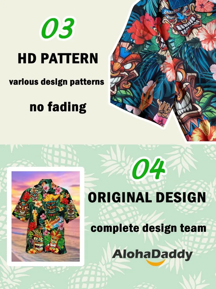 Alohadaddy Black Casual Poker Cotton-Blend Plus Size Bowling Shirts