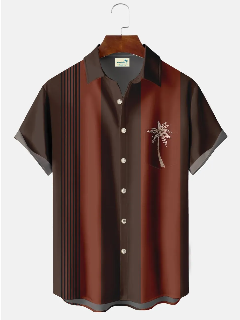 Alohadaddy Coconut Tree Bowling Printed Casual Plus Size Shirts
