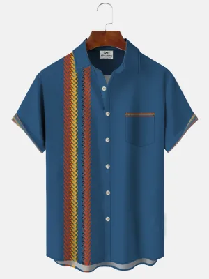 Alohadaddy Plant Button Pocket Casual 50 Bowling Commuter Short Sleeve Shirt