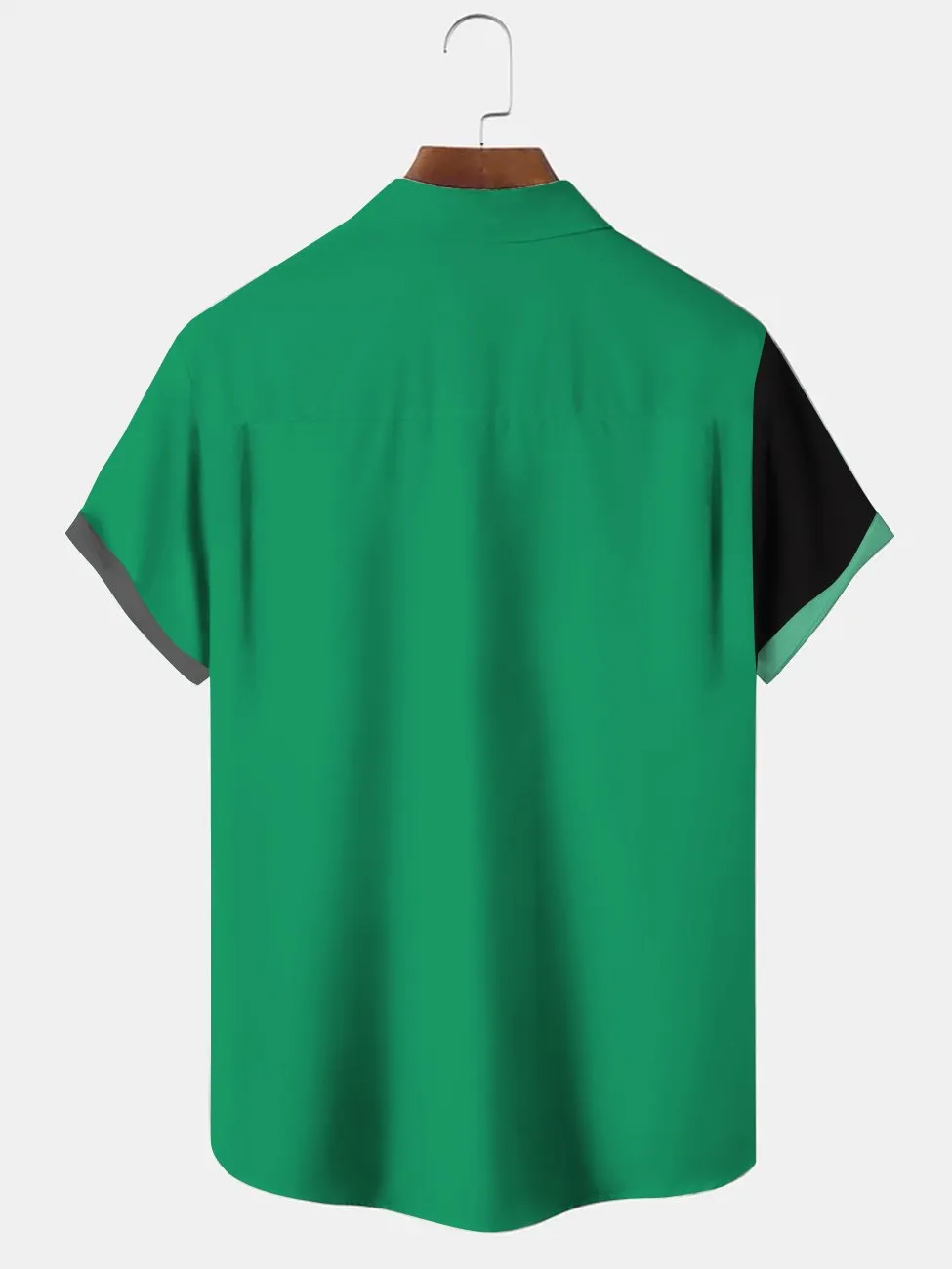 Alohadaddy Poker Contrast Button Pocket Casual Short Sleeve Shirt