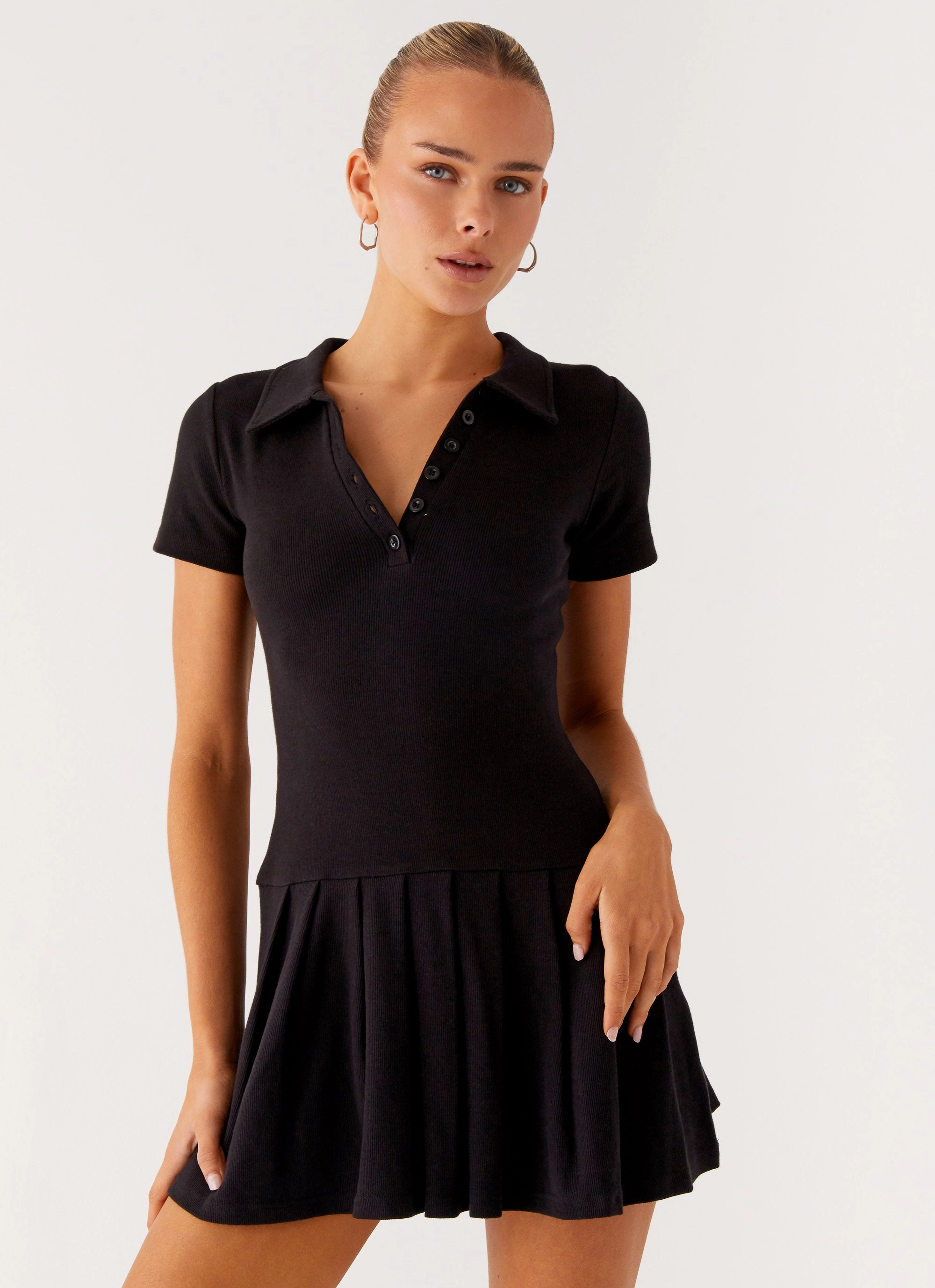 Alondra Mini Dress - Black Joy Glow Soft Comfort