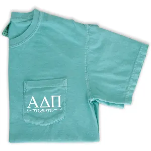 Alpha Delta Pi Mom Pocket Tee - Mint