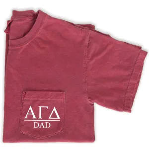Alpha Gamma Delta Dad Shirt - Crimson