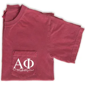 Alpha Phi Mom Shirt - Crimson