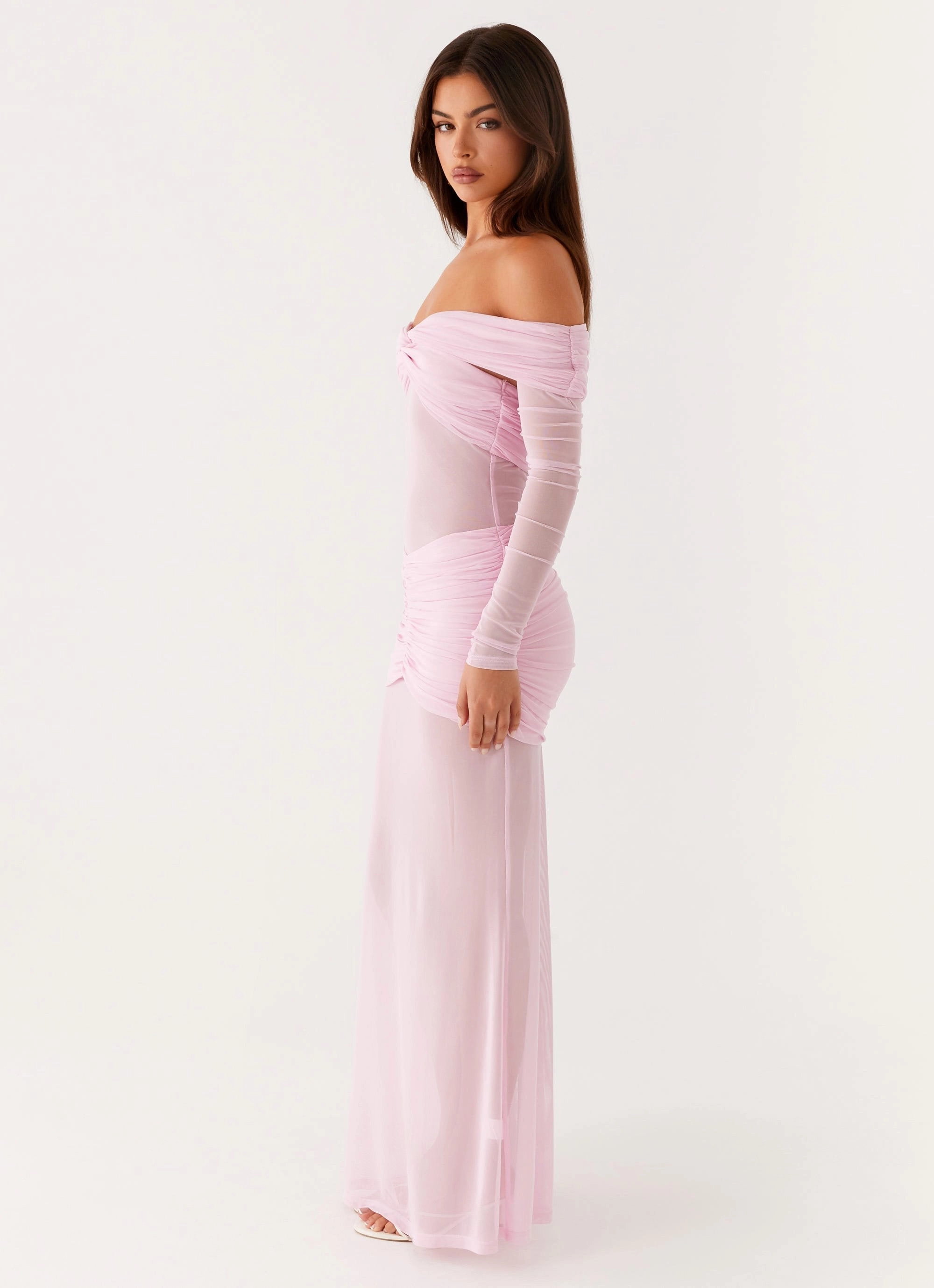 Tailored Layers Smooth Finish Alter Ego Maxi Dress - Pink