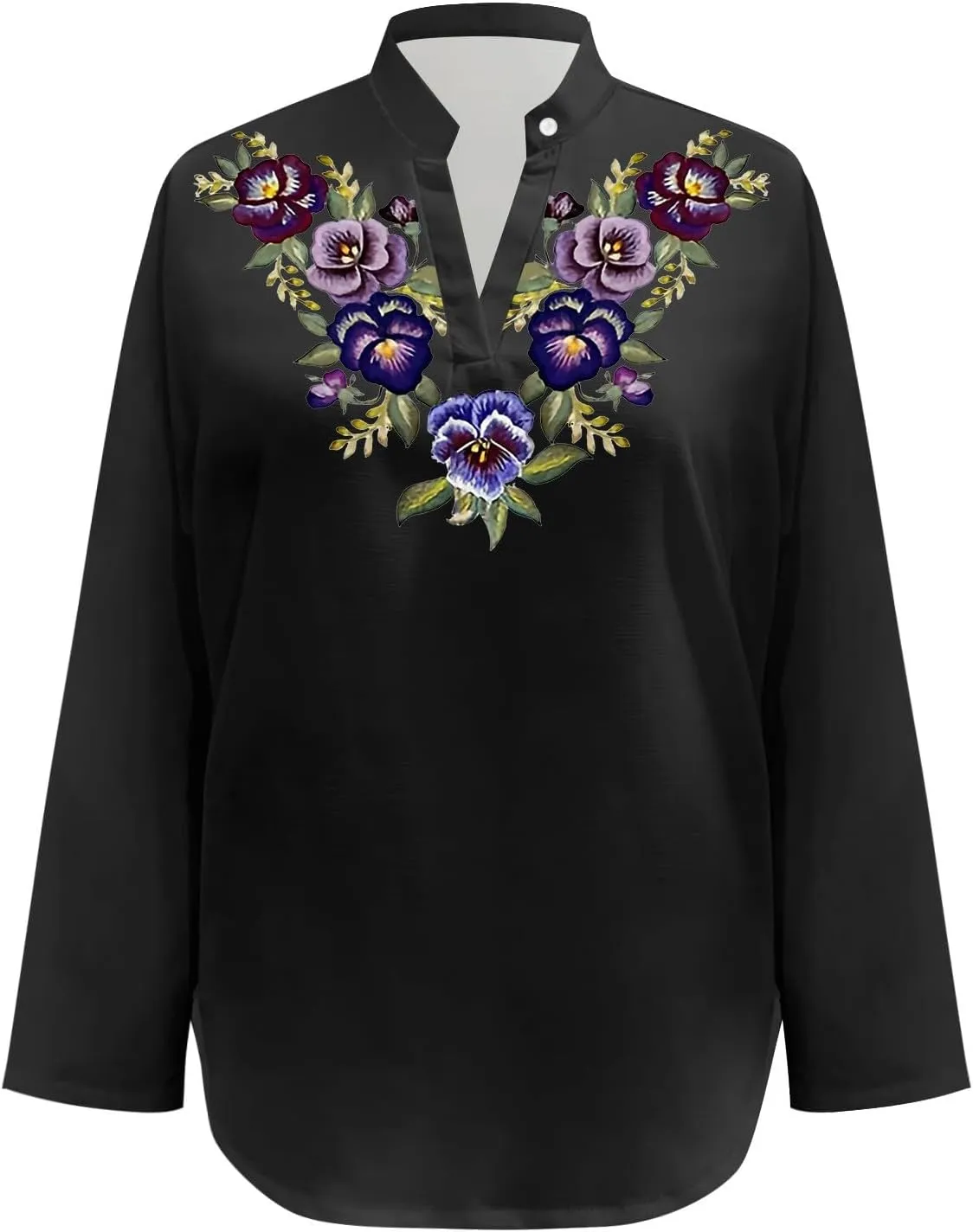 Alzheimers Awareness Shirts Daughter Floral Leaves Printed Long Sleeve Top Summer Cotton Linen Tees Shirts Blouses