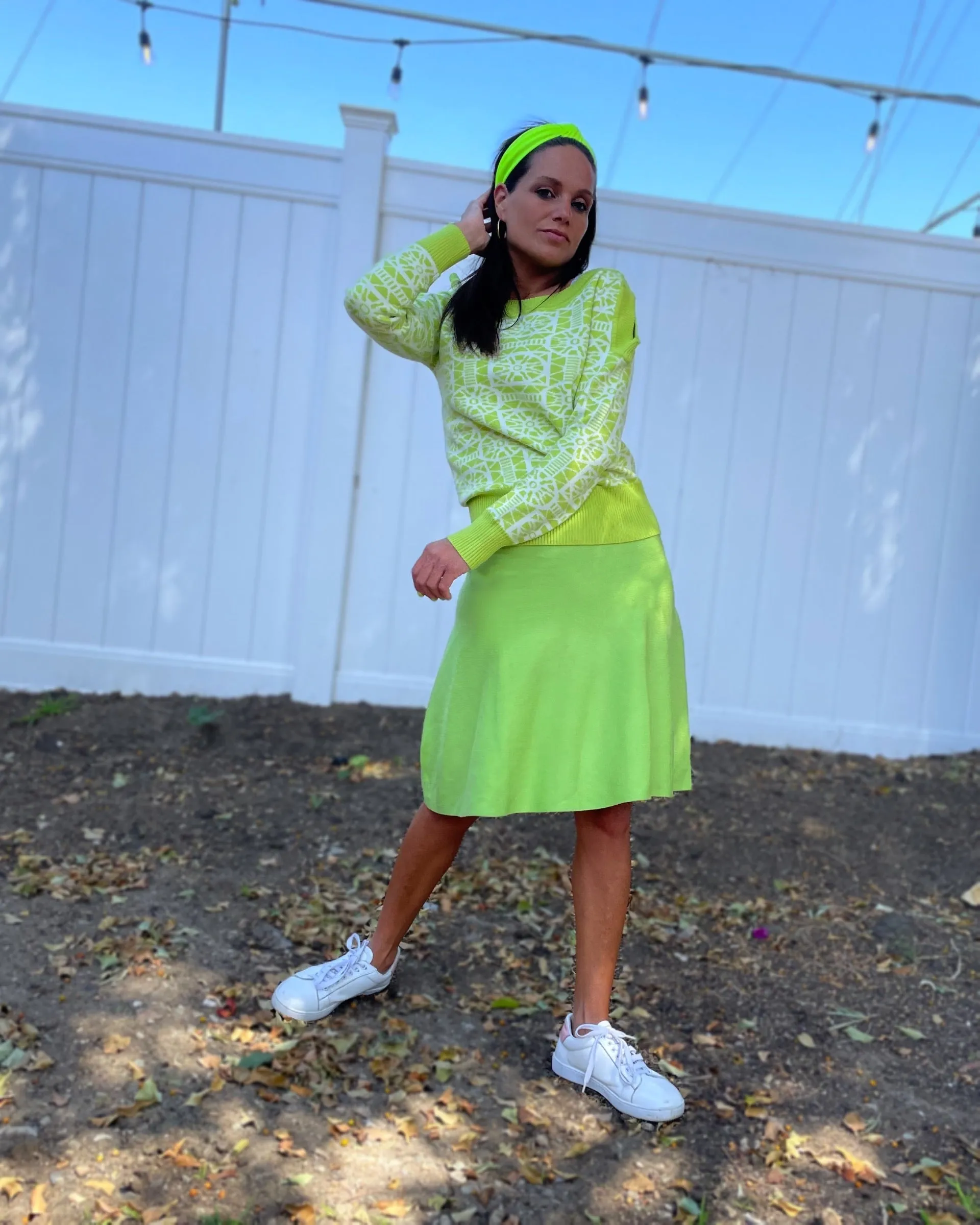 Bonded Seam Technology AMAZING MM SKIRT - SUMMER STYLE TENNIS GREEN