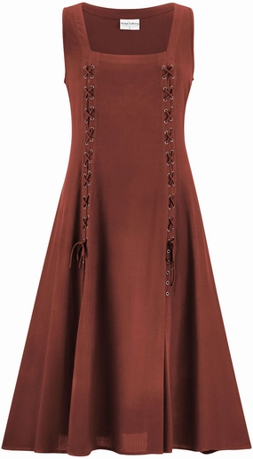 Sophisticated Appeal Chic and Flattering Amelia Maxi Overdress Limited Edition Harvest Auburn