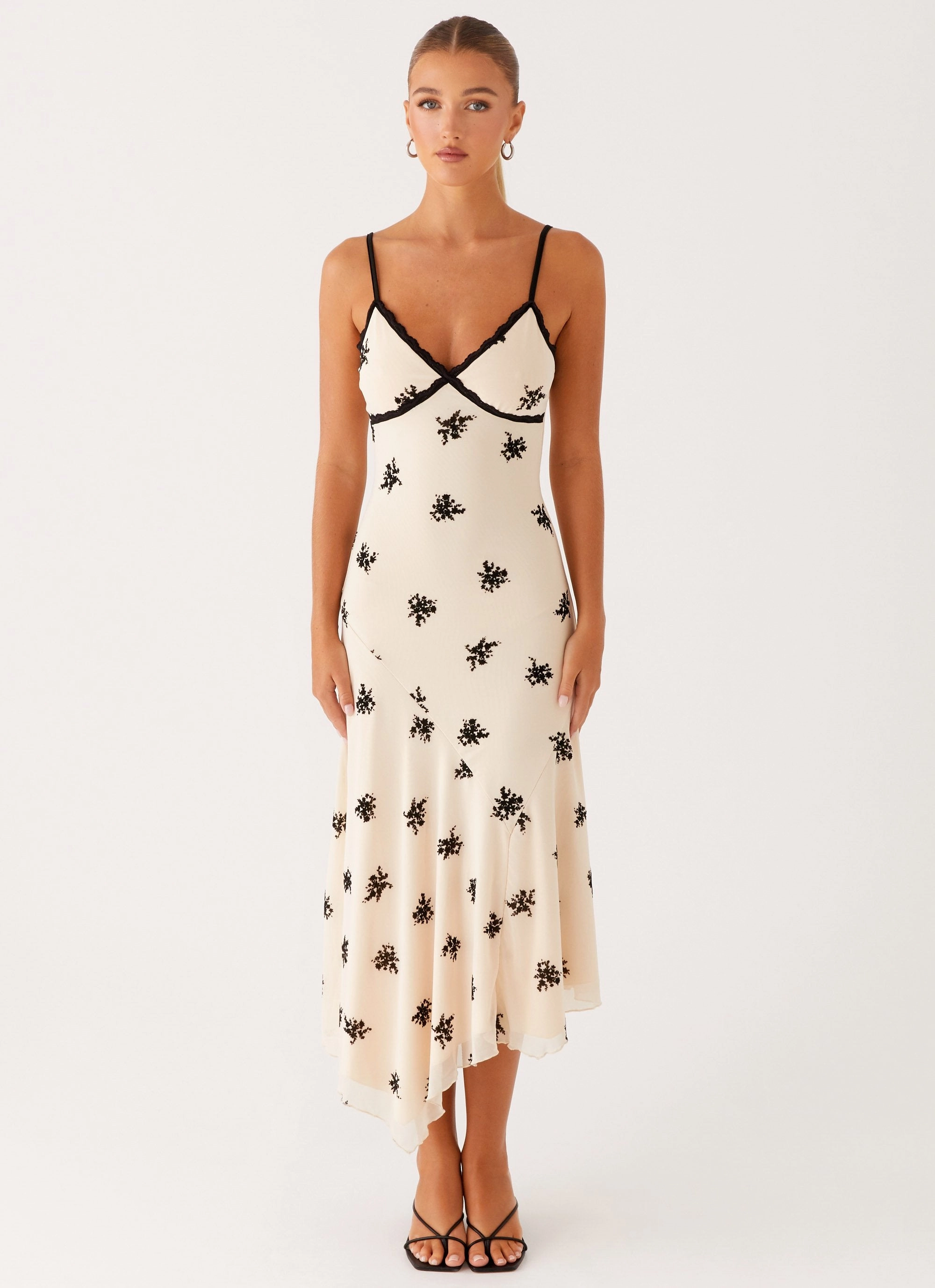 Effortless Mood Layered Texture Amelia Midi Dress - Nude