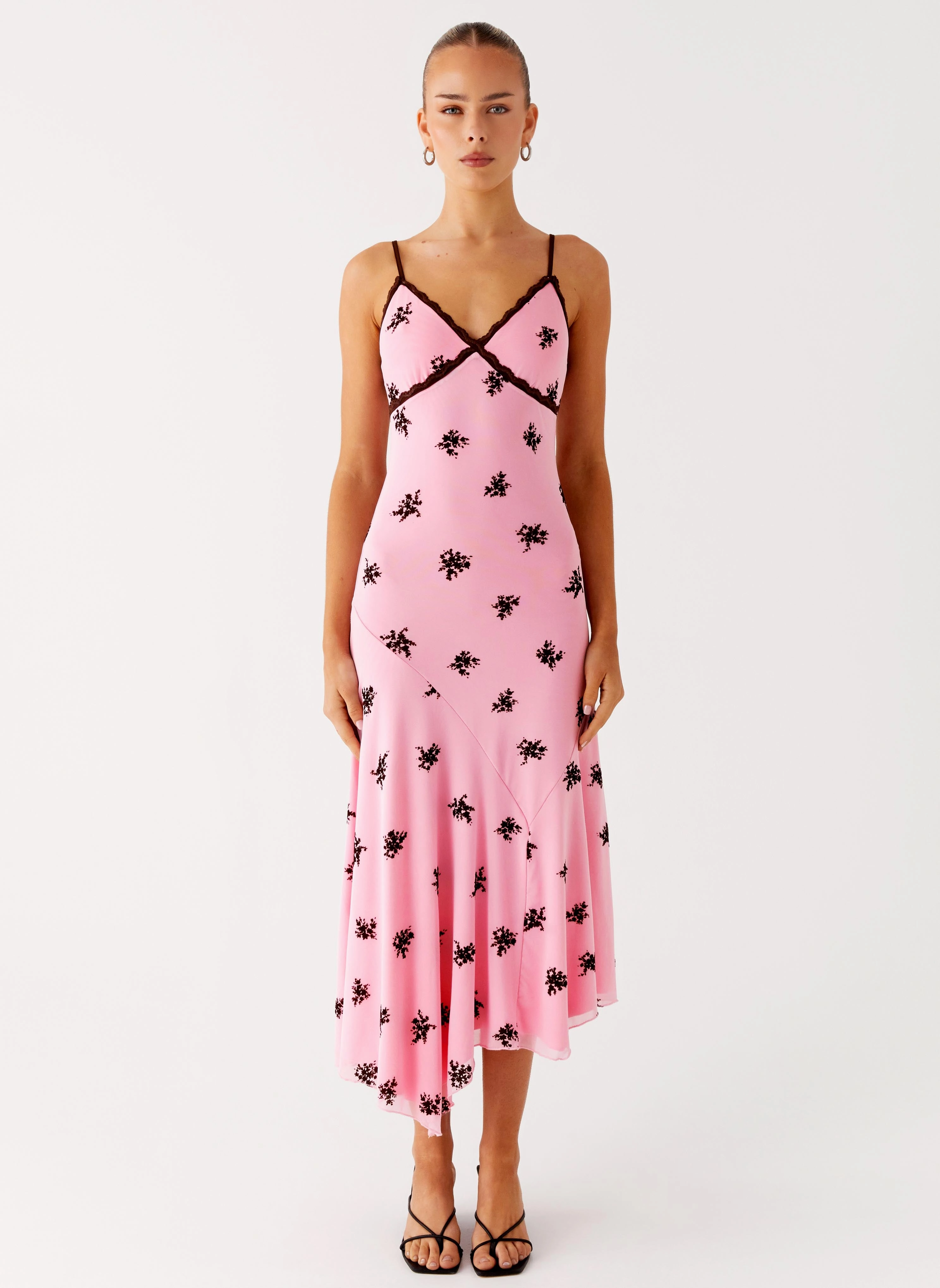 Amelia Midi Dress - Pink Urban Ready