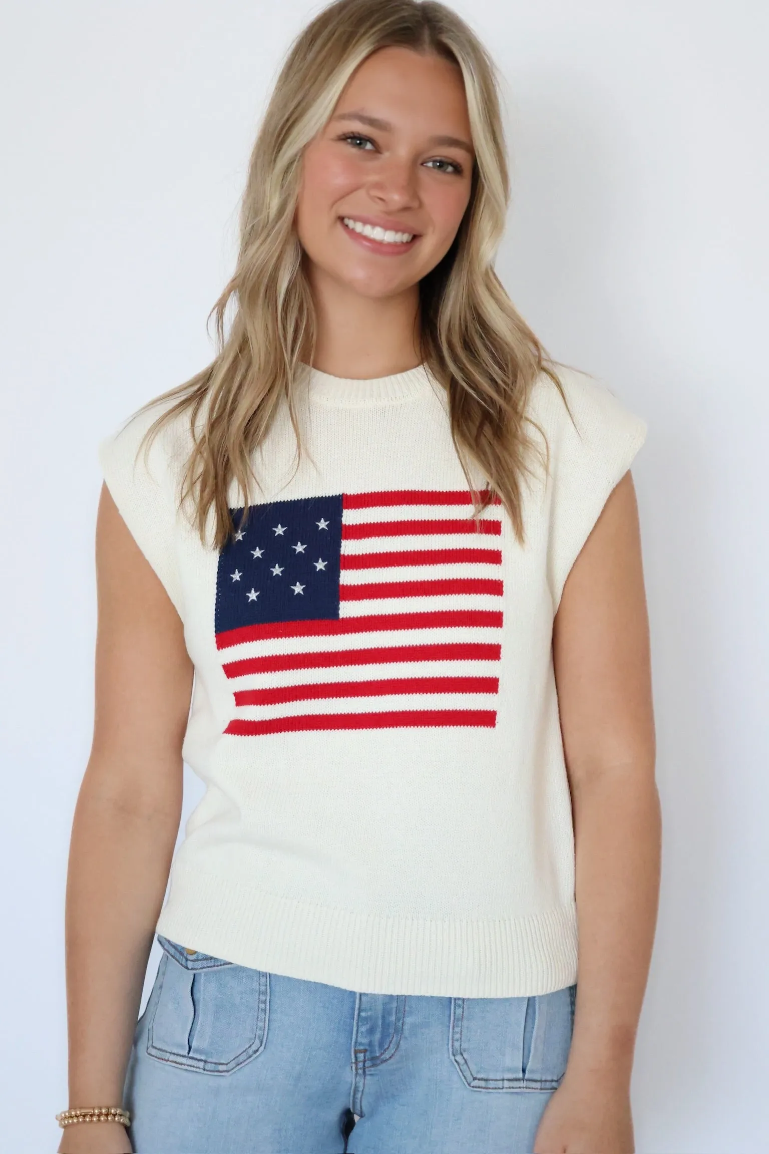 Cold Season American Dream Flag Sweater