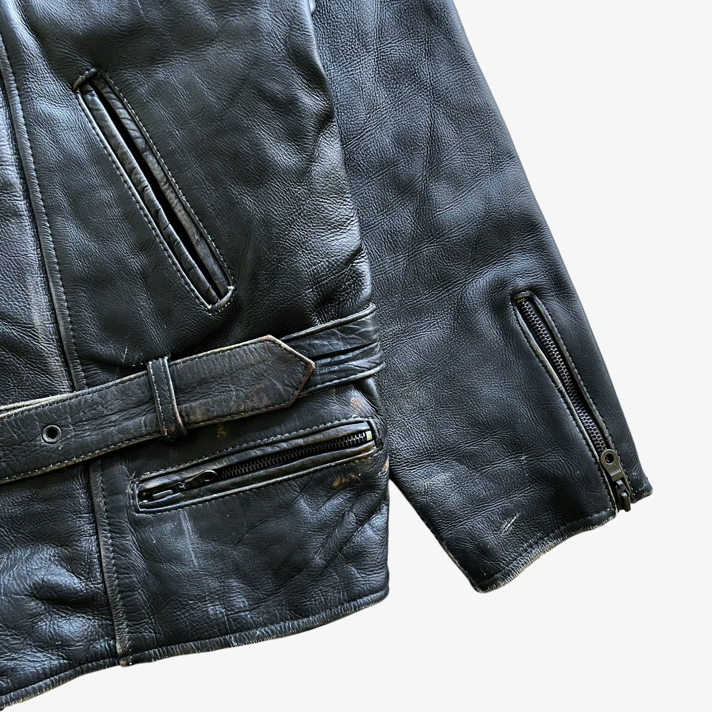 American Eagle Embossed Leather Pilot Jacket